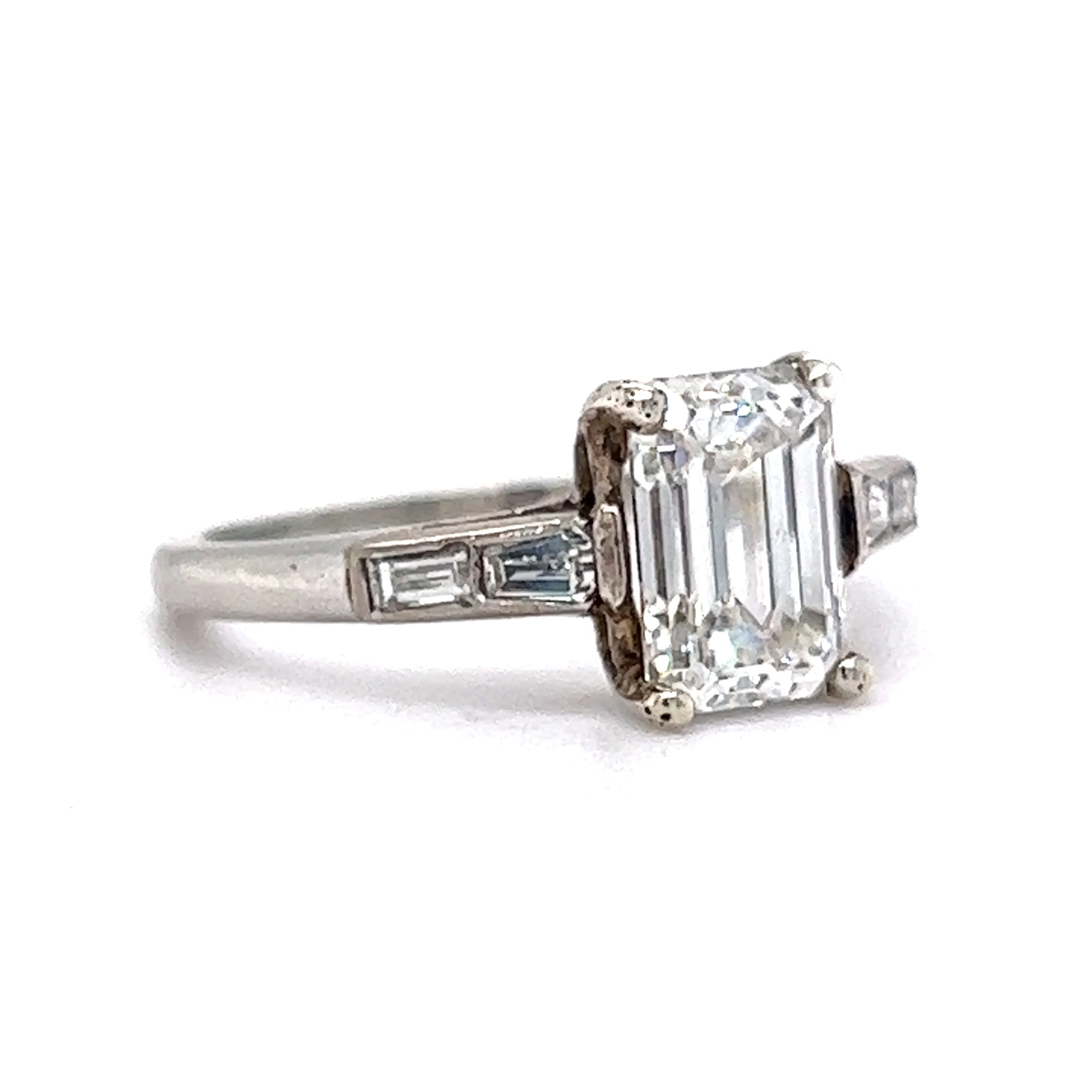 2.03 GIA Emerald Cut Diamond Engagement Ring in Platinum - Image 3