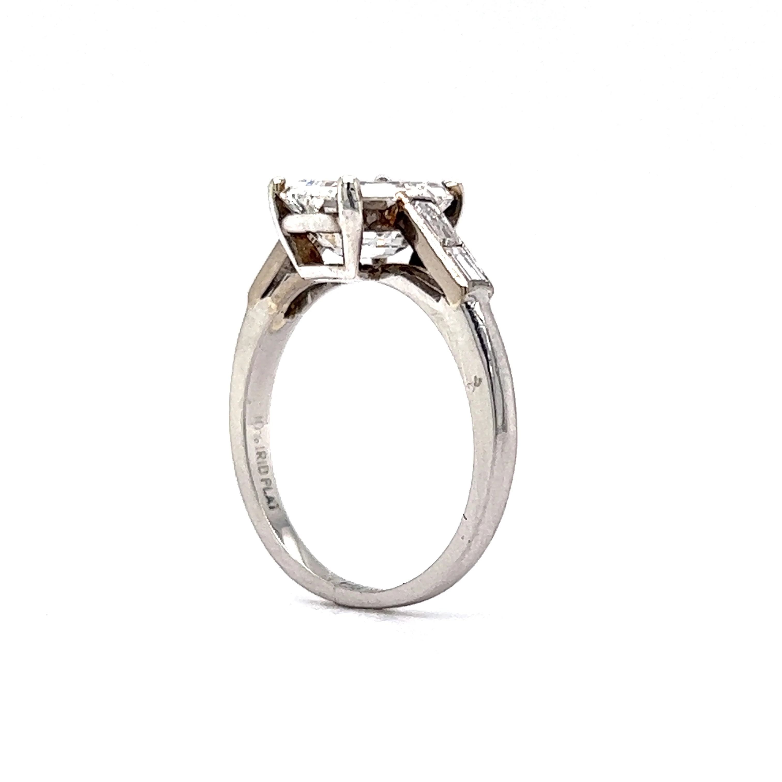 2.03 GIA Emerald Cut Diamond Engagement Ring in Platinum - Image 5