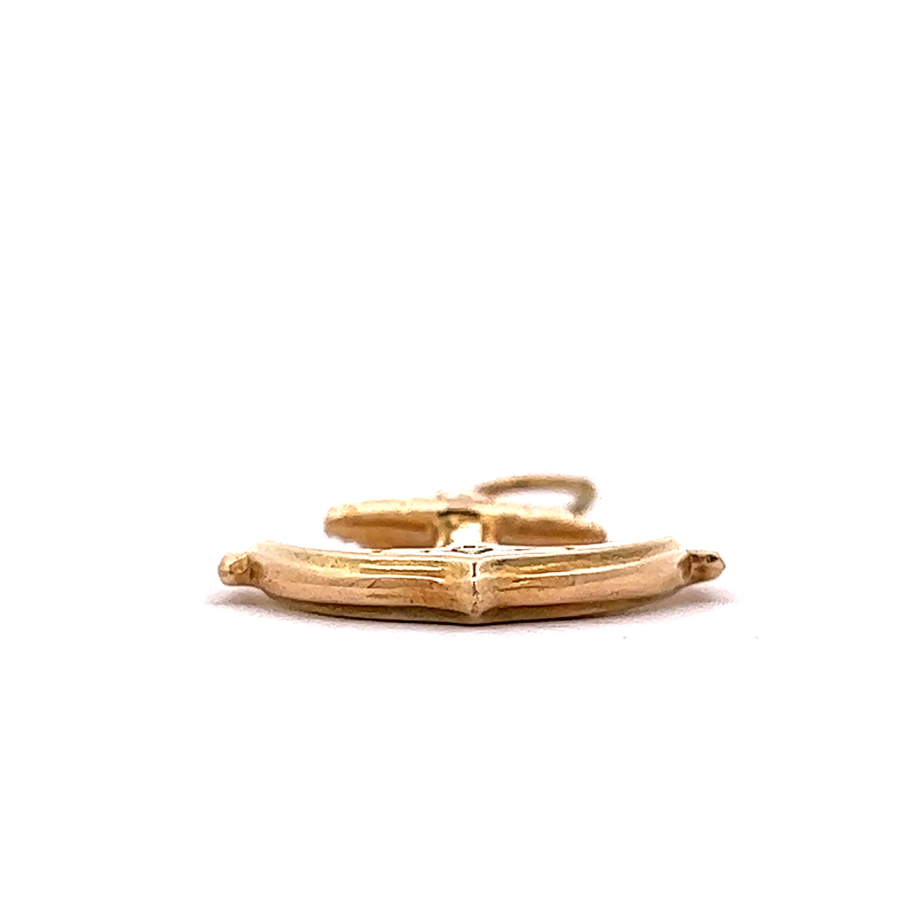 18" Anchor Necklace in 14k Yellow Gold - Image 2