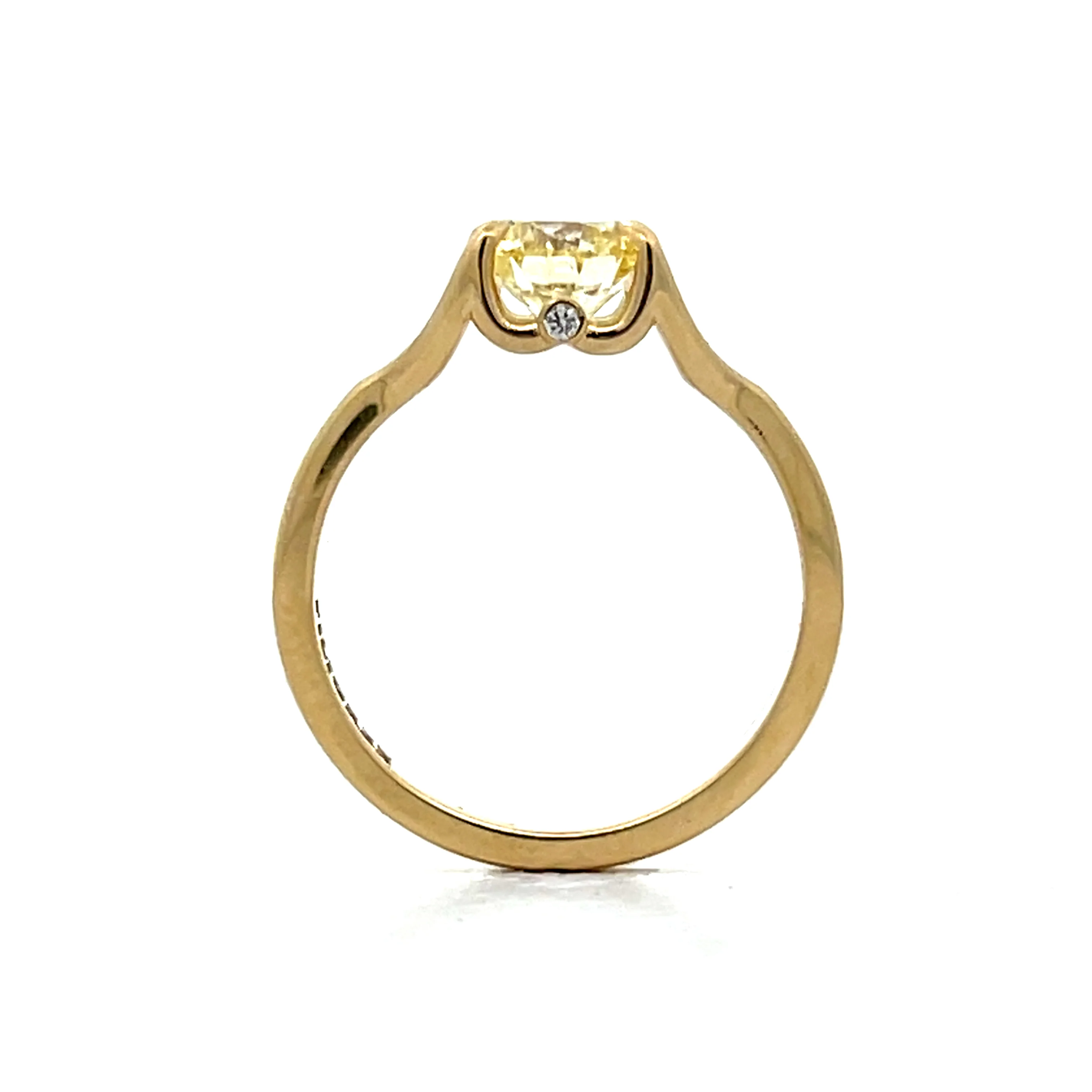 1.28 Round Diamond Solitaire Engagement Ring in 14k - Image 4