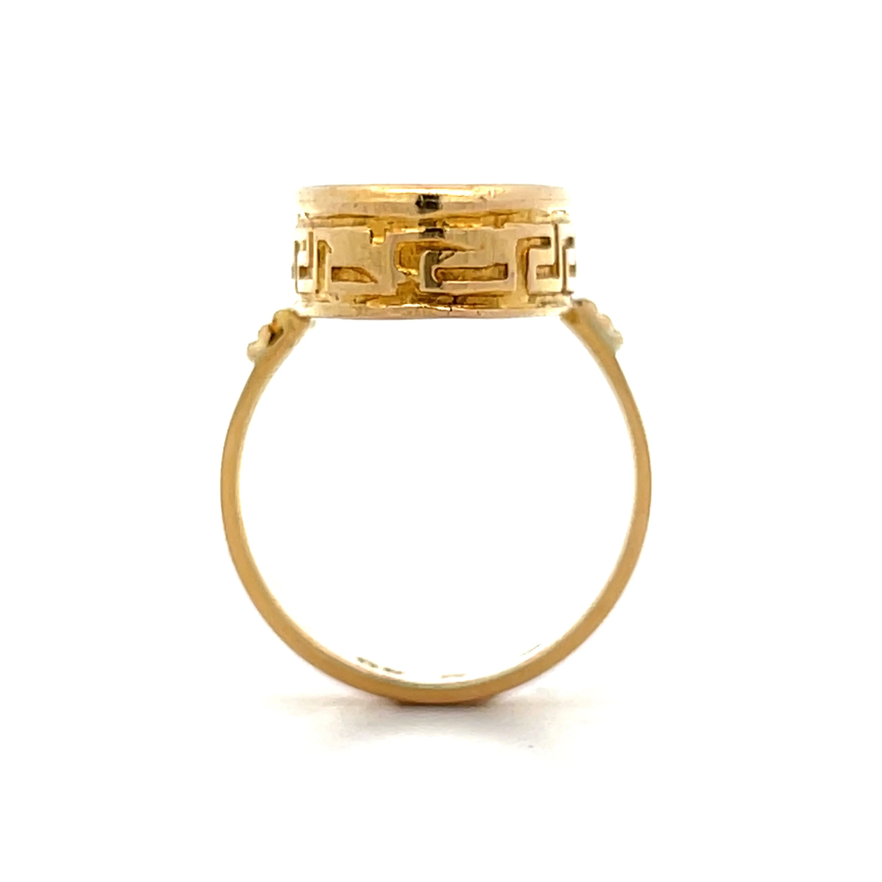 Greek Mythology Cocktail Ring in 18k Yellow Gold - Image 4