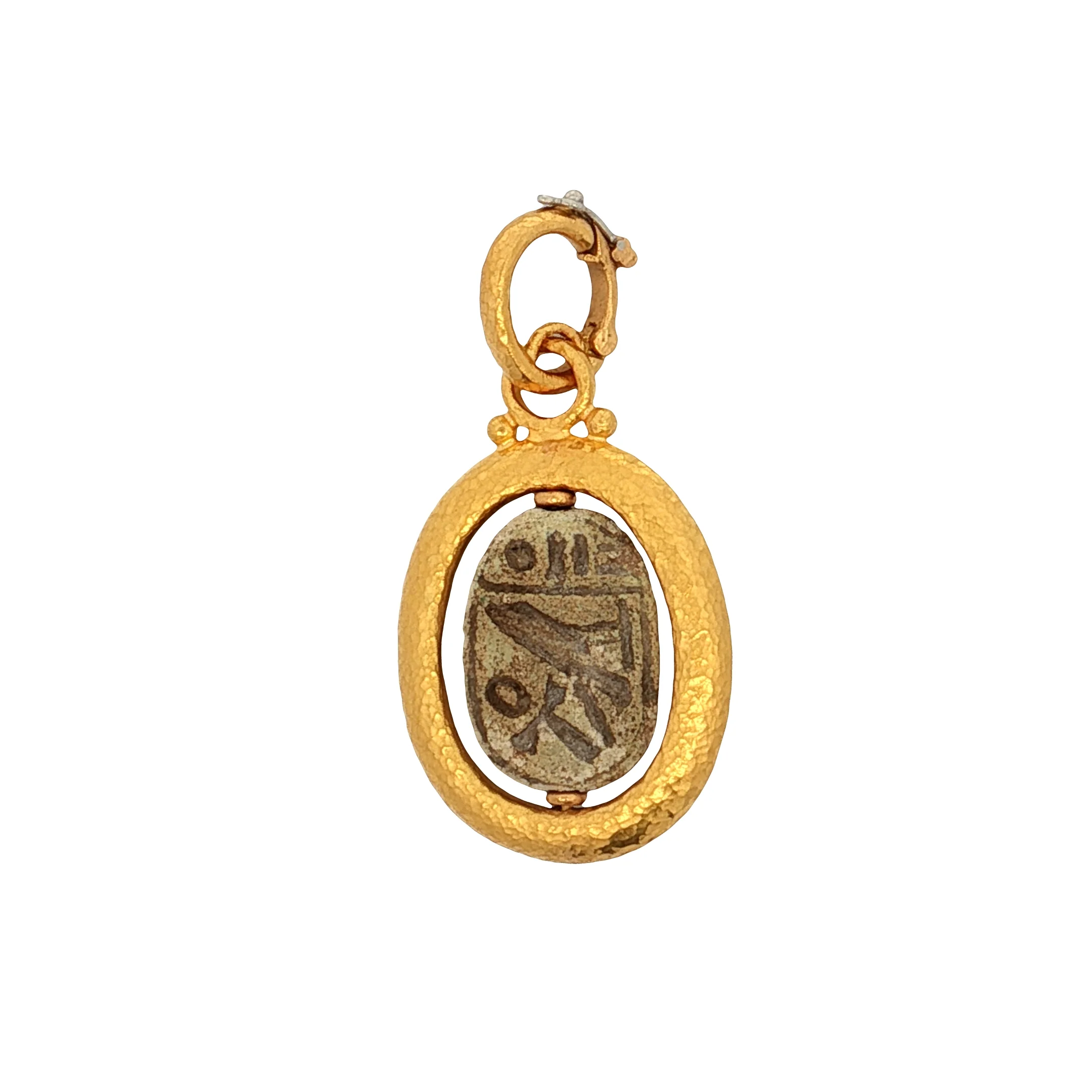Gurhan Scarab Beetle Pendant 24k Yellow Gold - Image 2