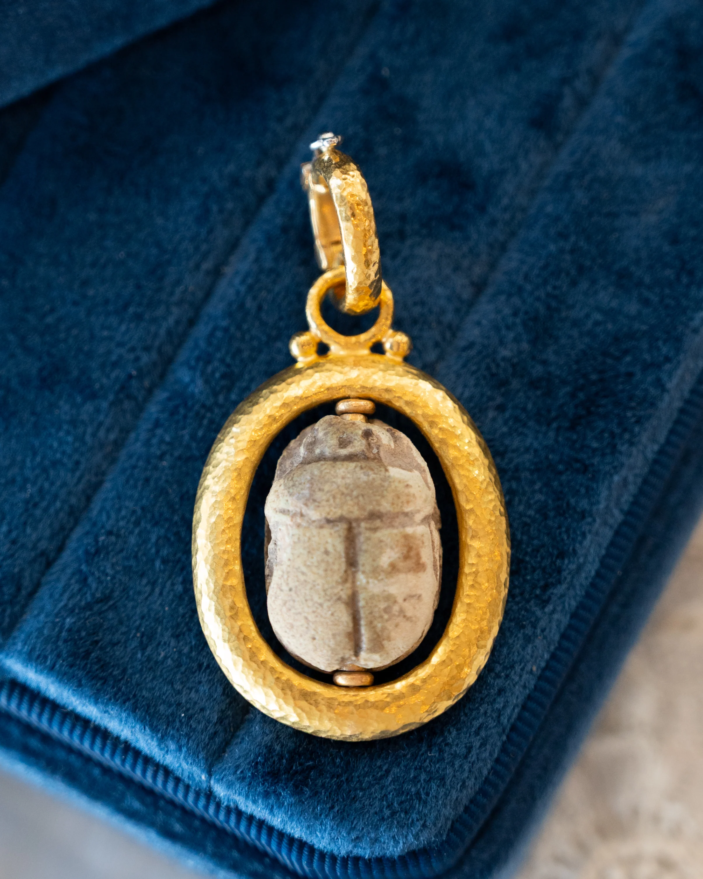 Gurhan Scarab Beetle Pendant 24k Yellow Gold - Image 4