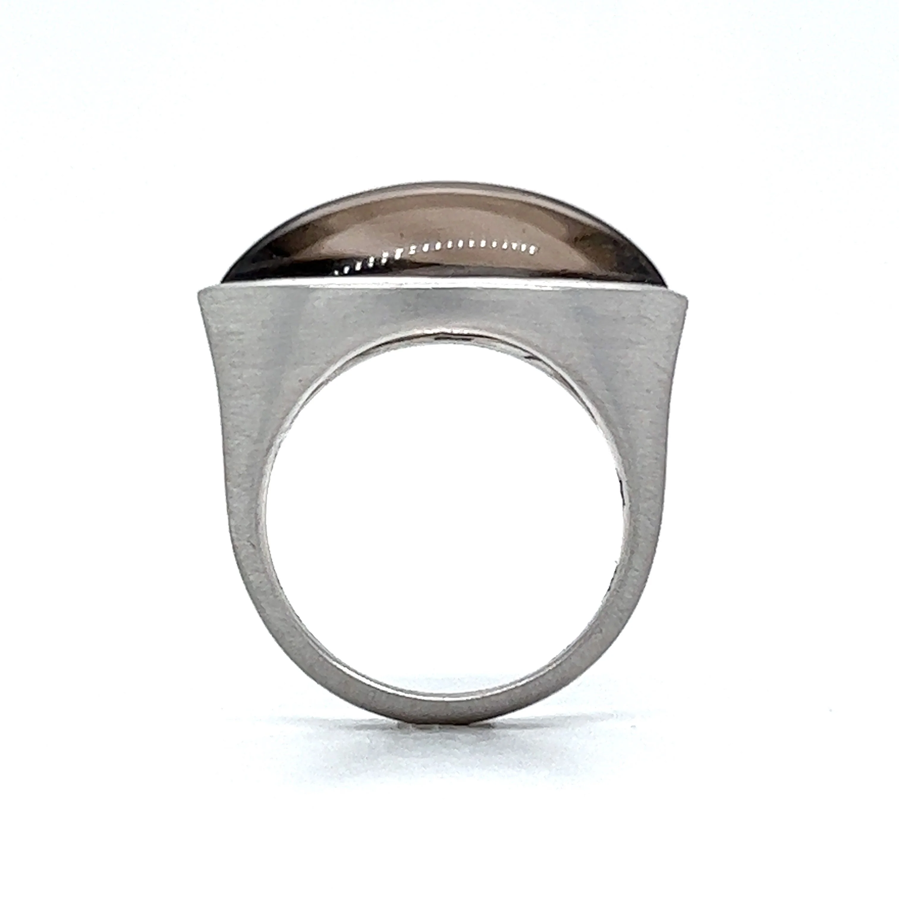 H. Stern Bezel Set Smoky Quartz Ring in 18k White Gold - Image 4