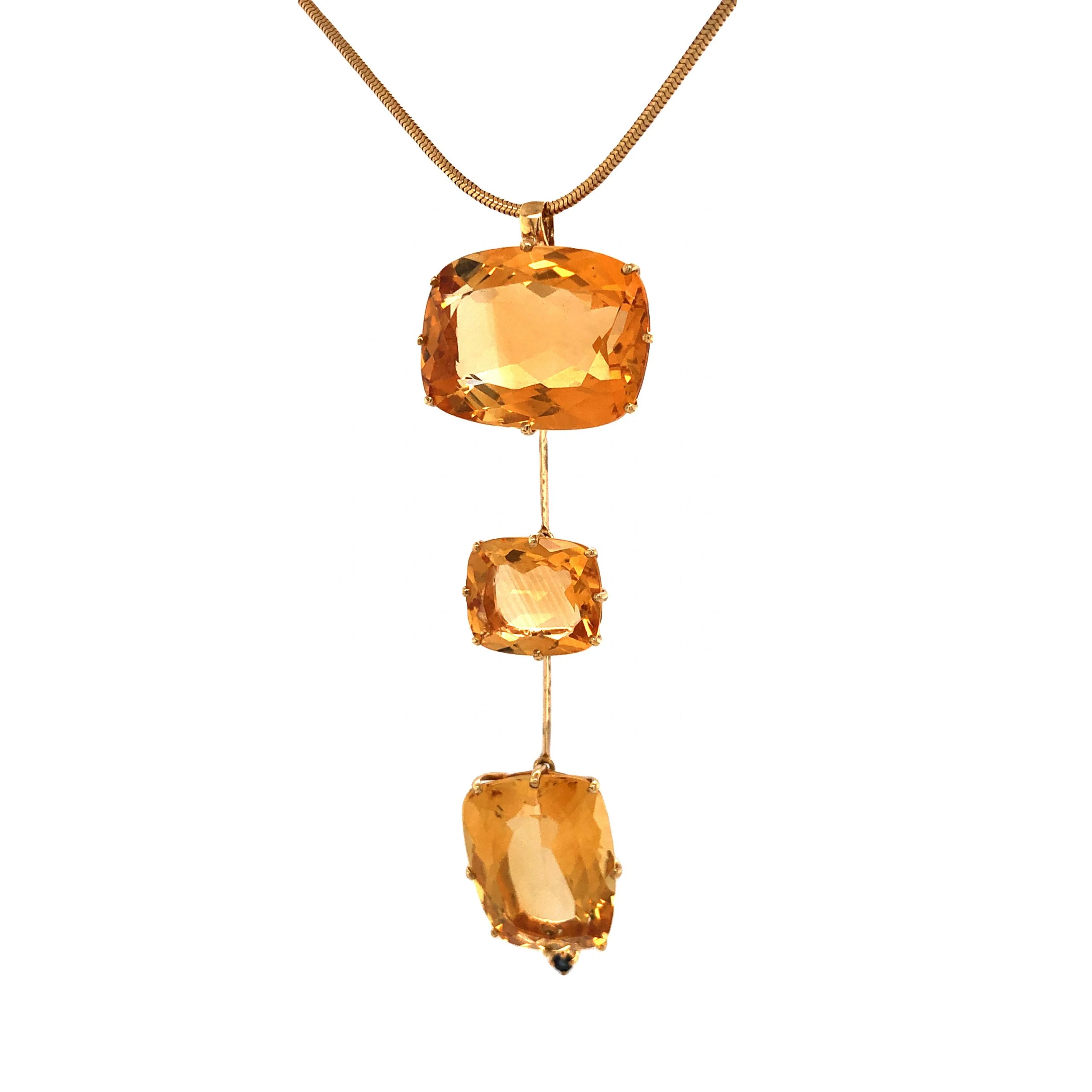 H.Stern Citrine Pendant Necklace in 18k Yellow Gold - Image 2