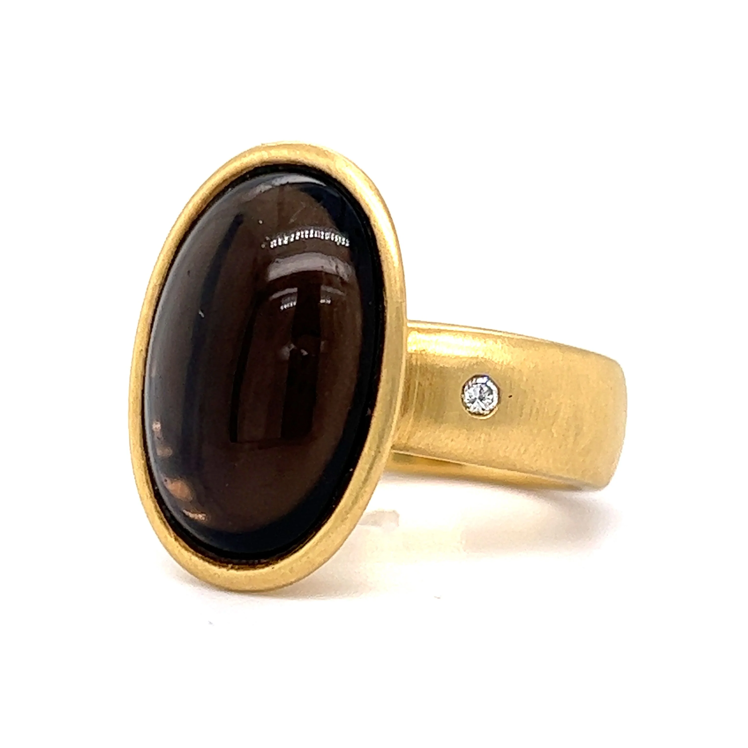 H. Stern Smoky Quartz Cocktail Ring in 18k Yellow Gold - Image 2