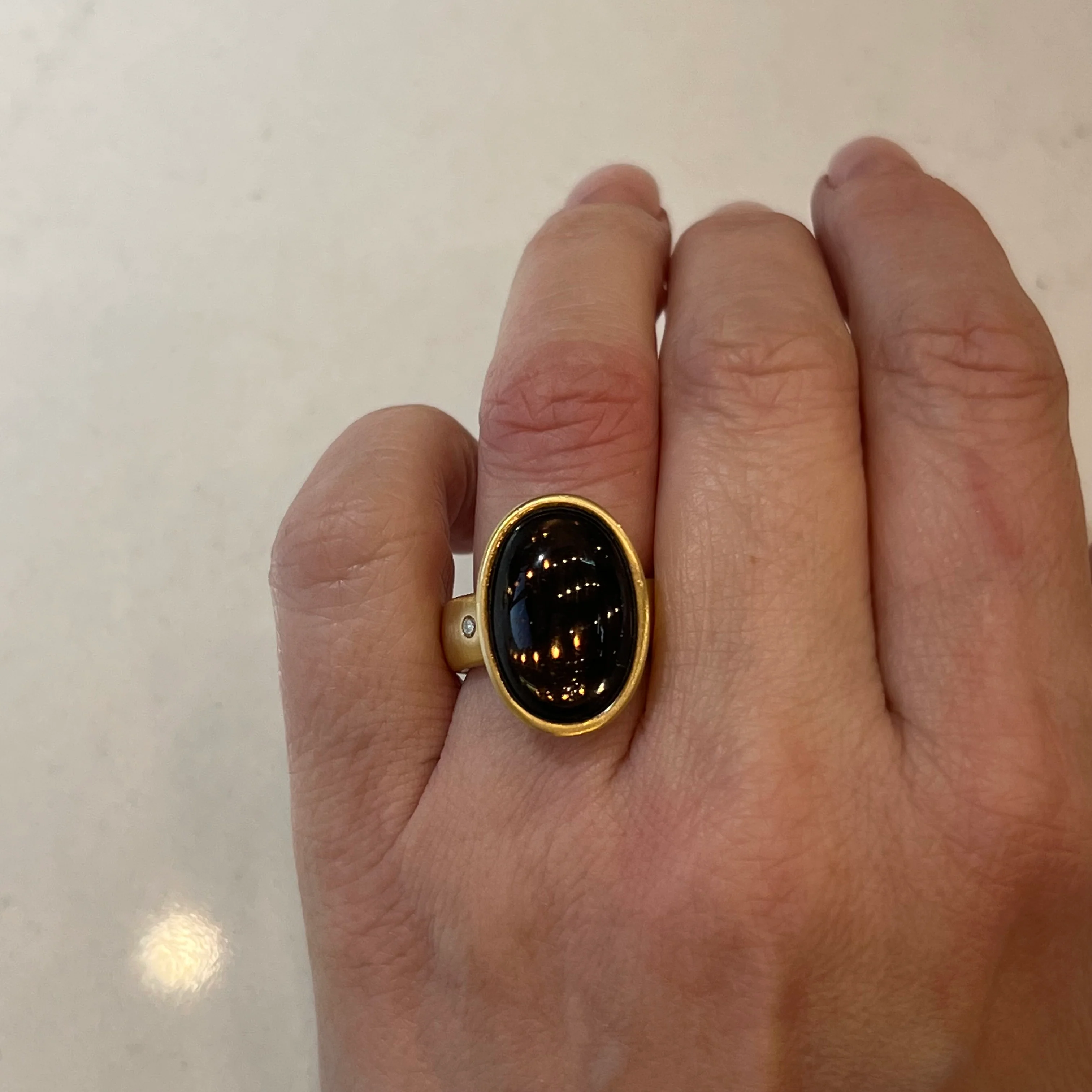 H. Stern Smoky Quartz Cocktail Ring in 18k Yellow Gold - Image 6