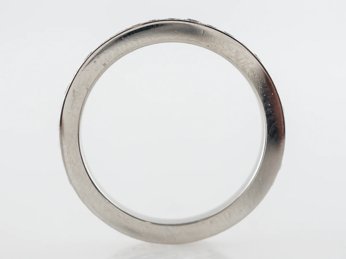 Half Carat Diamond Eternity Wedding Band in Platinum - Image 2