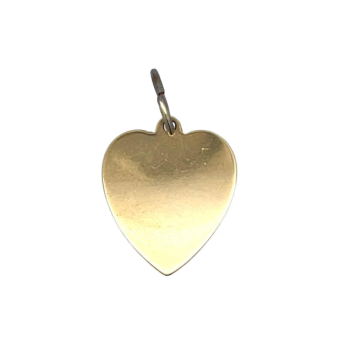 Heart Shaped Charm Pendant in 14k Yellow Gold - Image 2