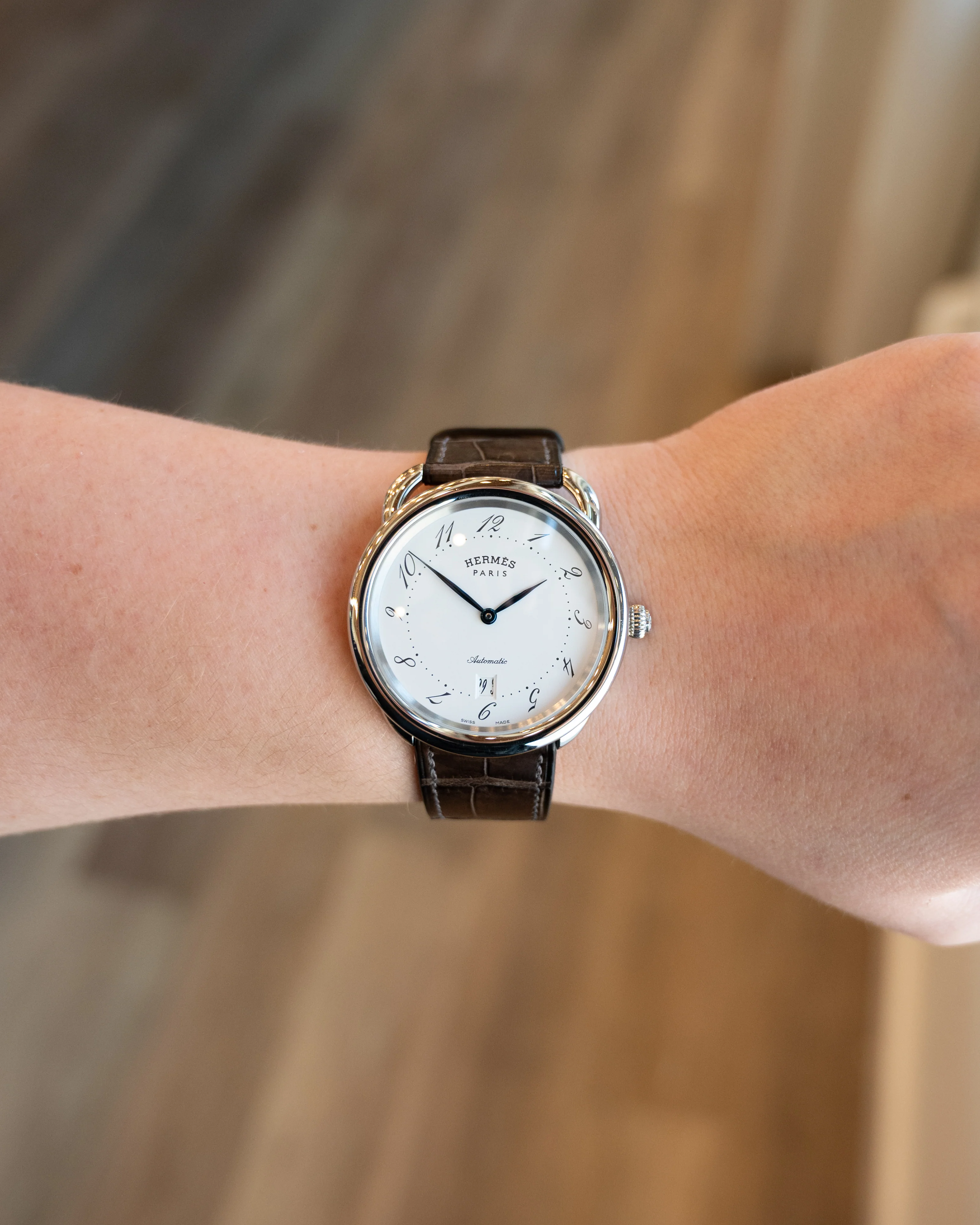 Hermes AR Automatic Watch AR7.710 in Stainless Steel - Image 6