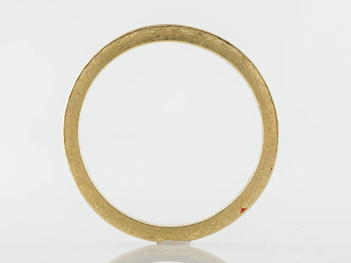 Hidalgo Black Enamel Wedding Band in Yellow Gold - Image 2