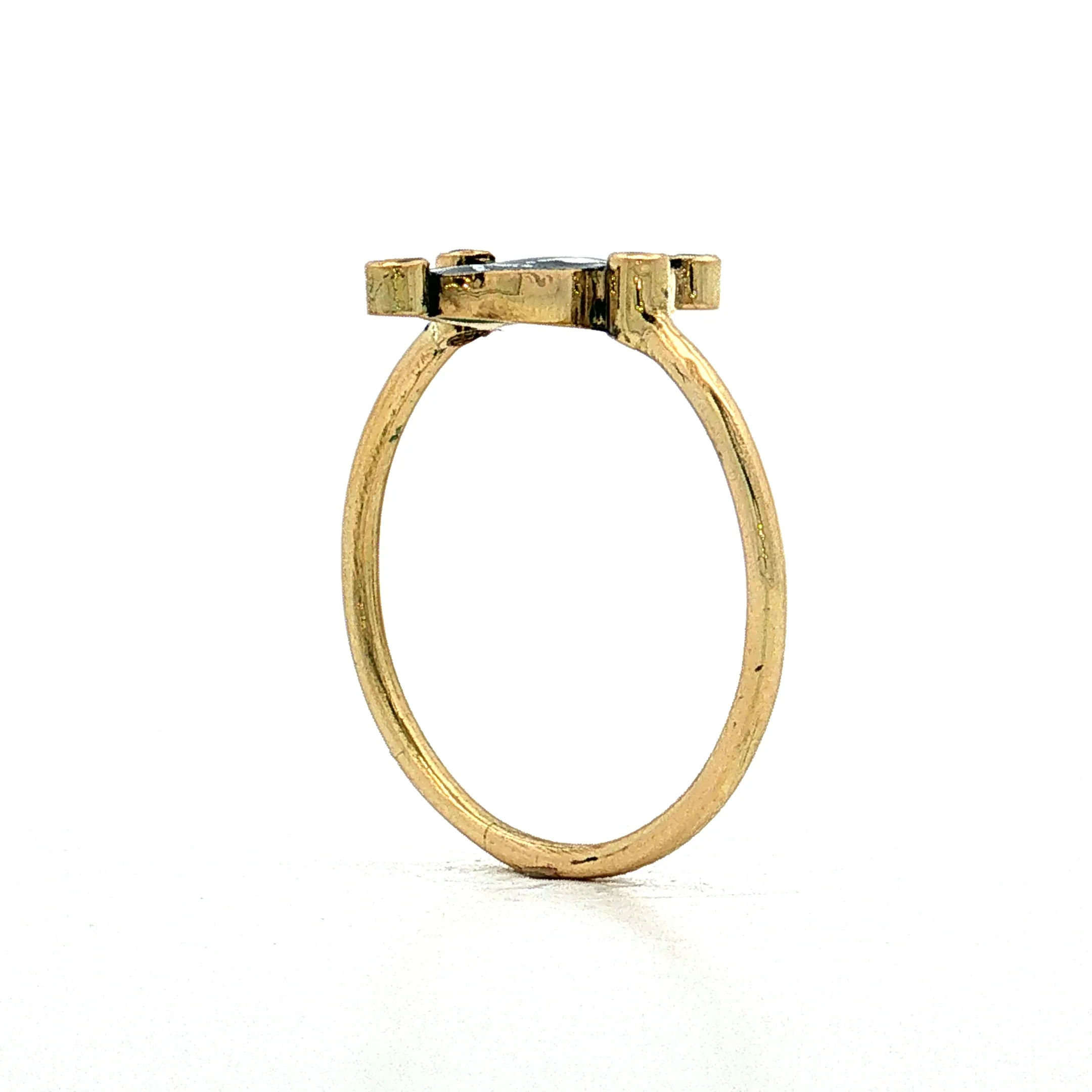Holly Dyment Enamel Skull & Crossbones Ring 18k - Image 4