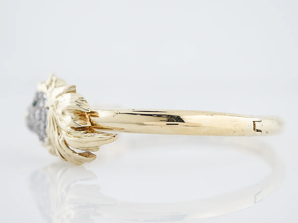 Horse Bracelet Modern 1.50 Round Brilliant Cut Diamonds in 18K White & Yellow Gold - Image 3