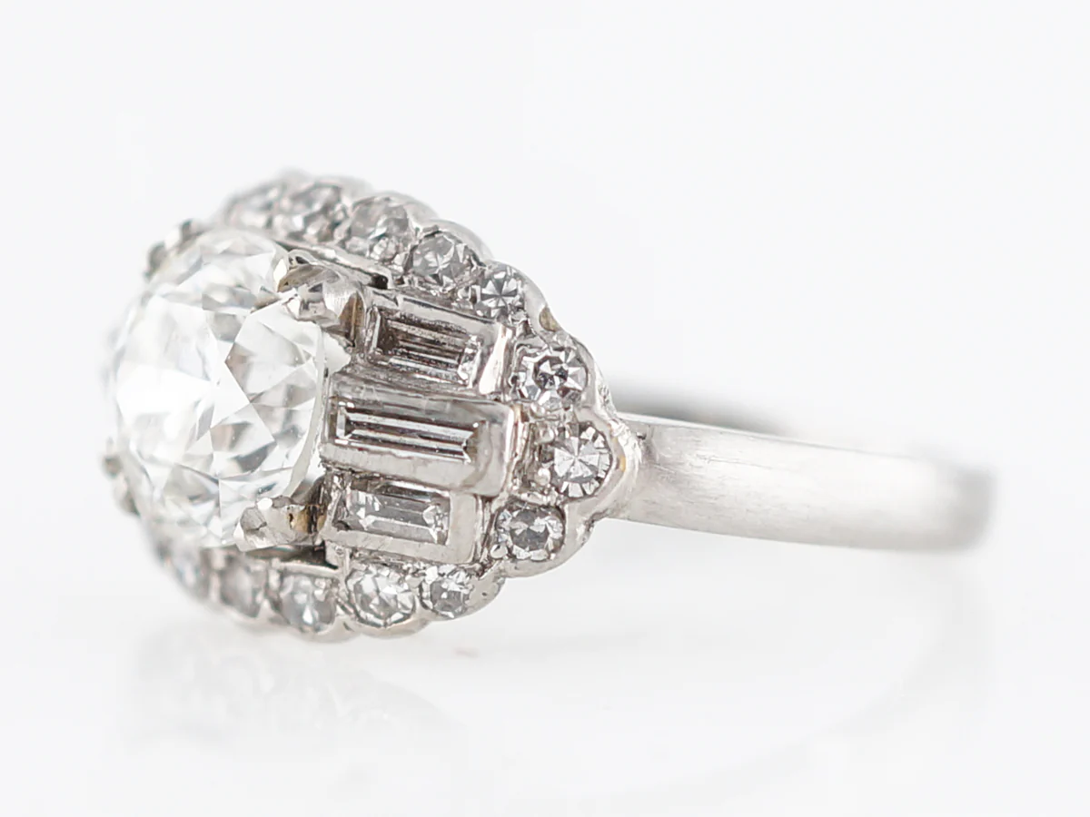 Incredible 1.50 Carat Late Art Deco Diamond Ring - Image 2