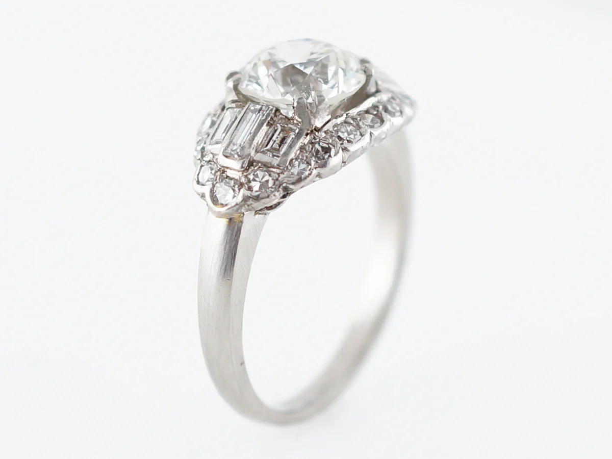 Incredible 1.50 Carat Late Art Deco Diamond Ring - Image 5