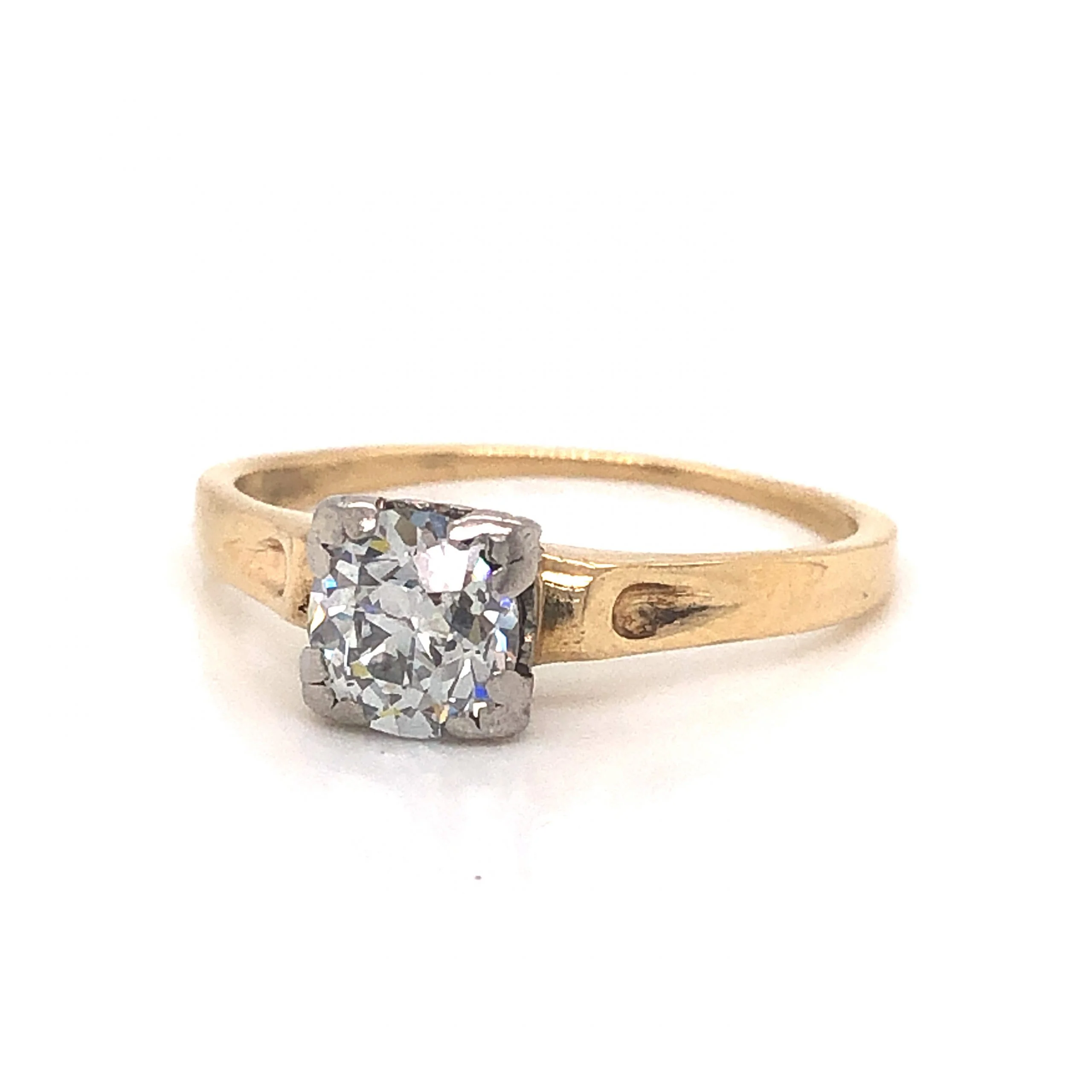 Jabel Retro Two-Toned Diamond Engagement Ring 14k - Image 2