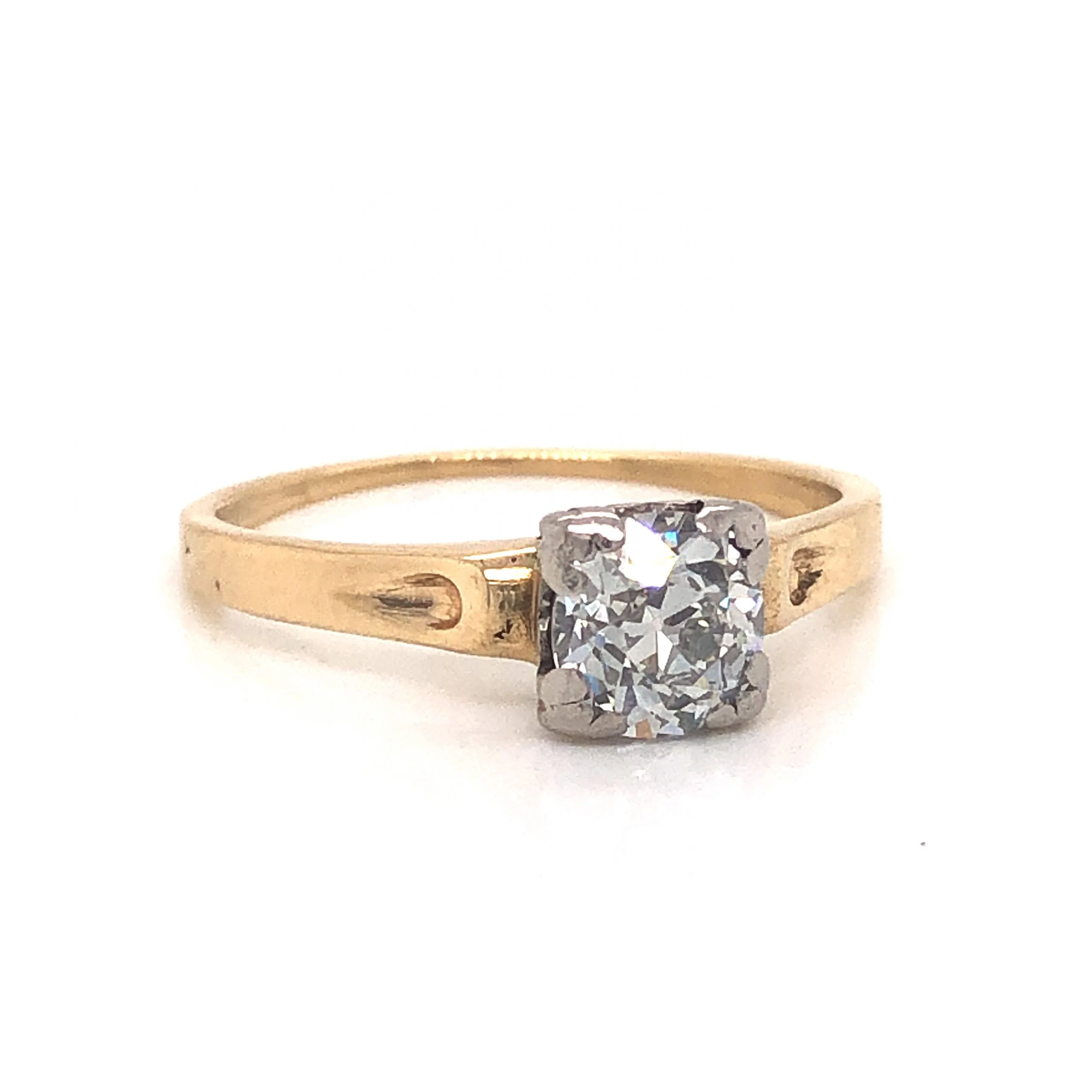 Jabel Retro Two-Toned Diamond Engagement Ring 14k - Image 3