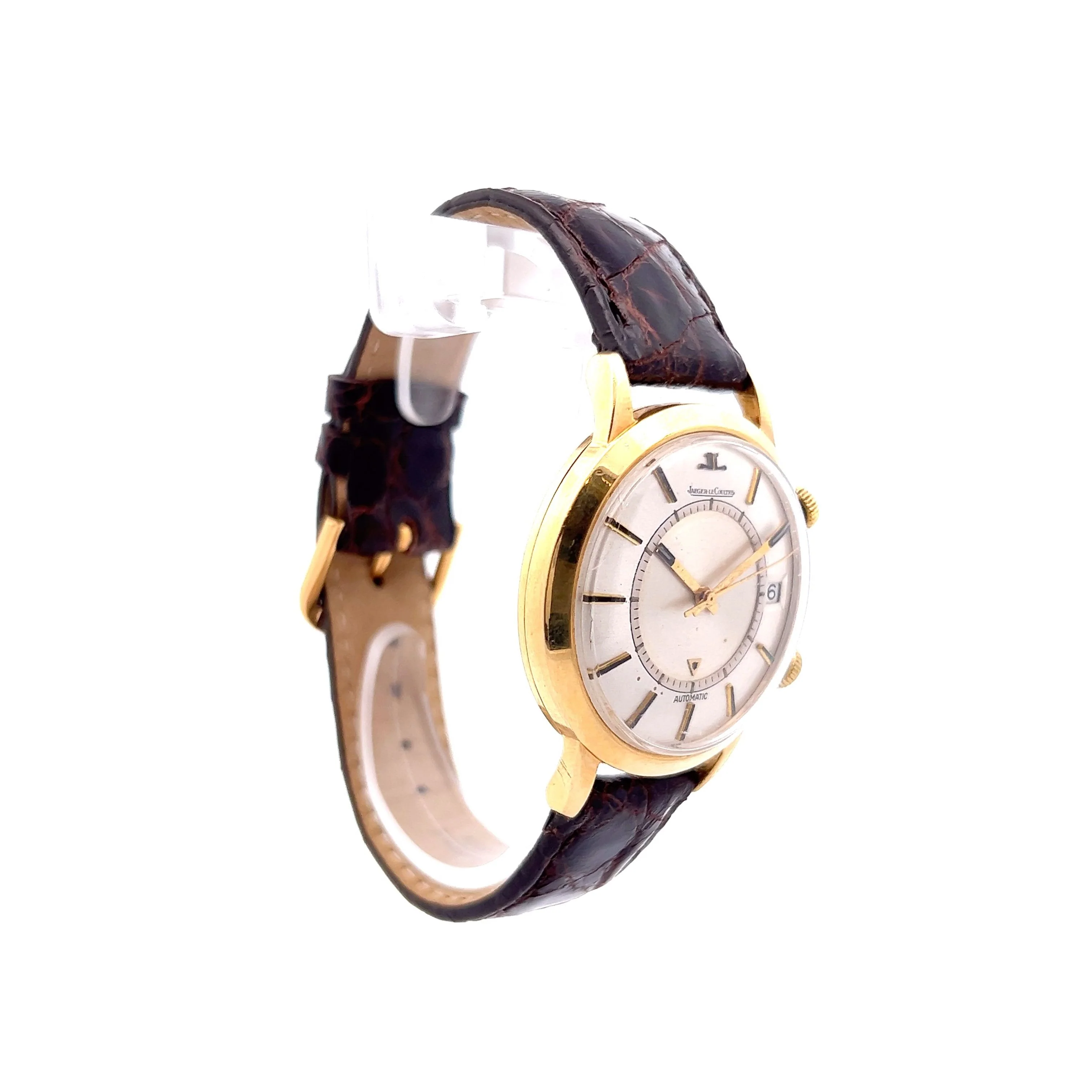 Jaeger Le Coultre Memovox 18K Yellow Gold Alarm Watch 1960's - Image 3