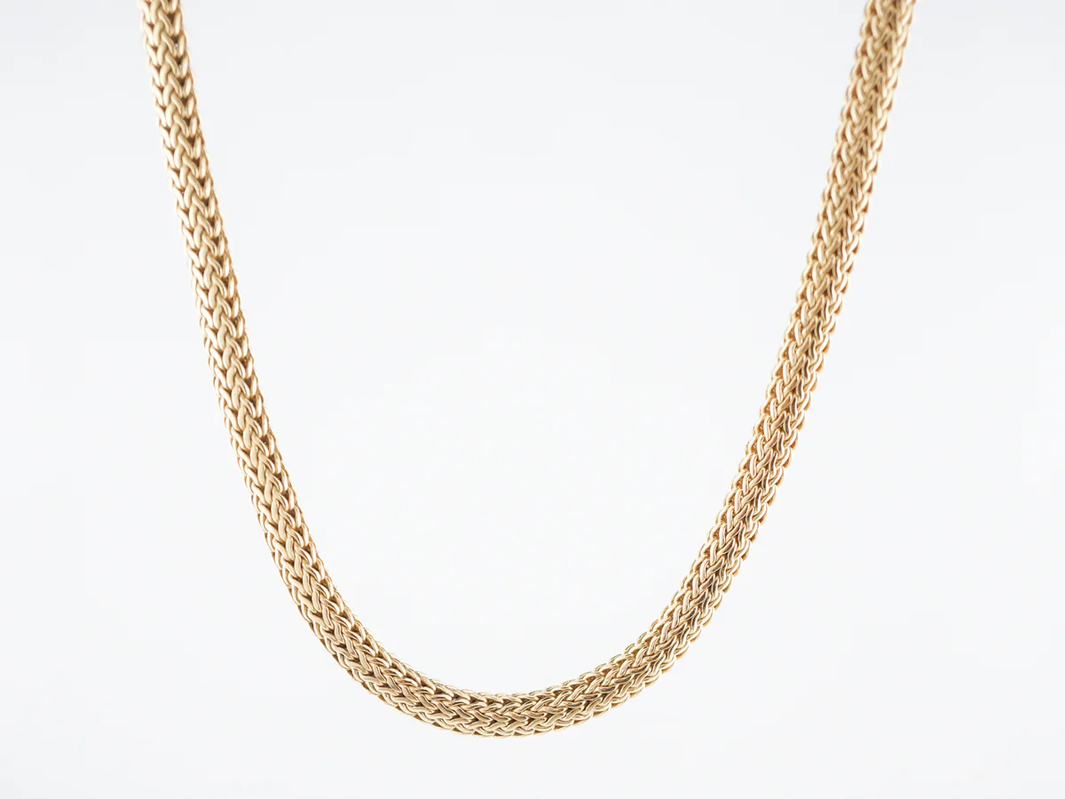 John Hardy Wheat Necklace Modern in 18k Yellow Gold - Image 2