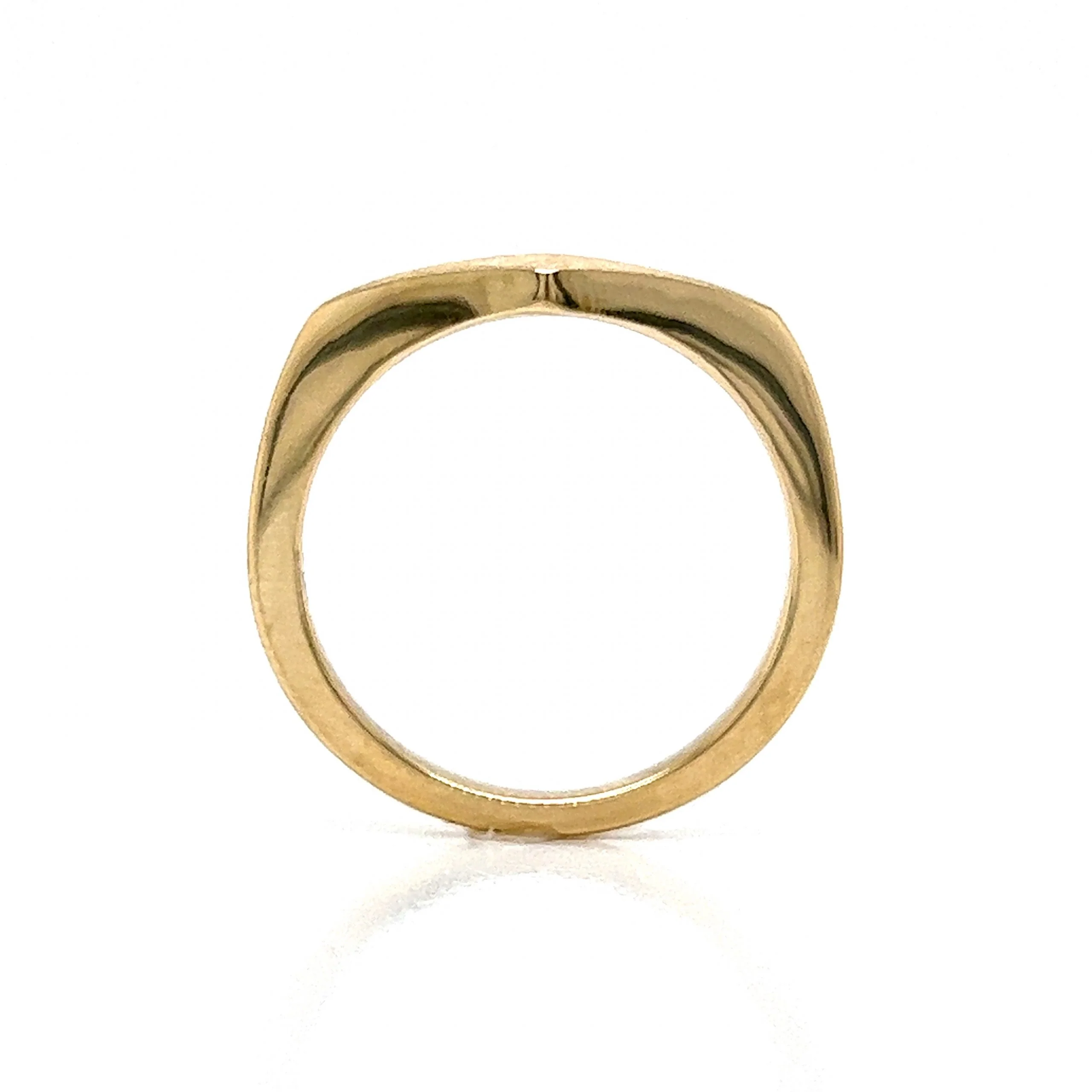 Kite Shaped Signet Ring in 14k Yellow Gold - Image 4