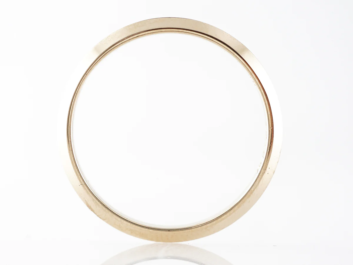 Knife Edge Wedding Band in 14k Yellow Gold - Image 2