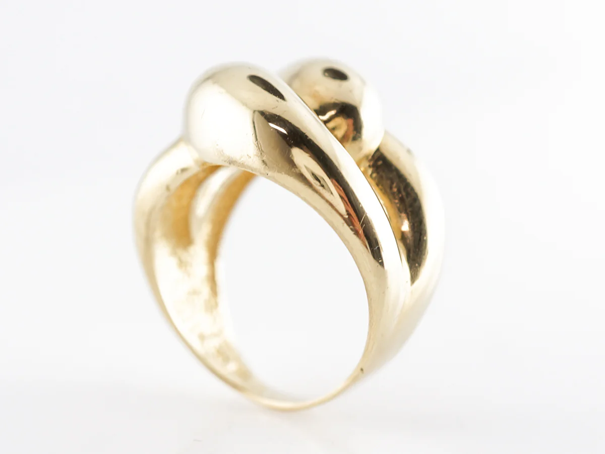Knotted Right Hand Ring in 18k Yellow Gold - Image 5