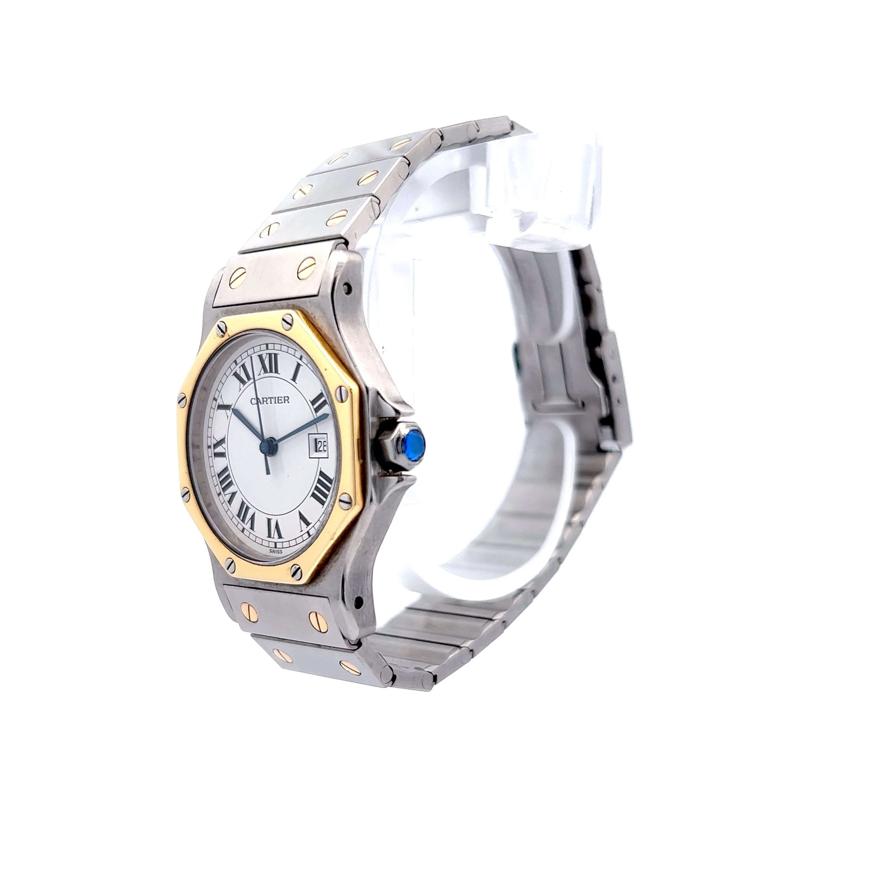Ladies Cartier Santos Octogon Two Tone 187903 - Image 2