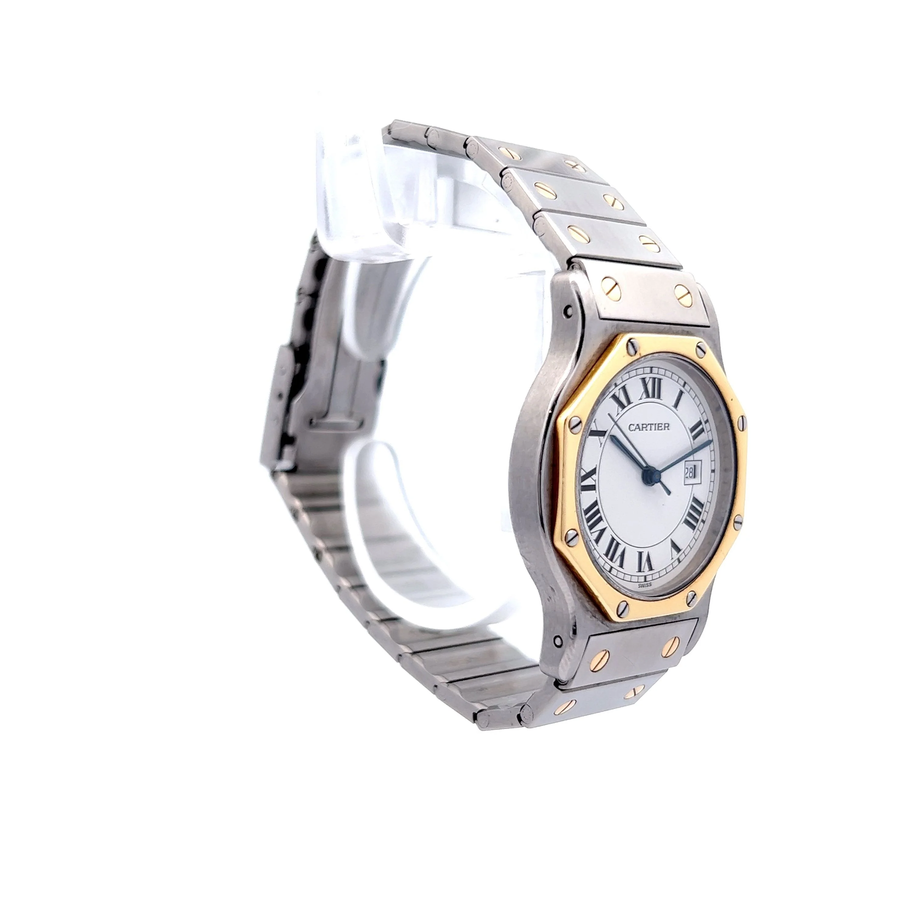 Ladies Cartier Santos Octogon Two Tone 187903 - Image 3
