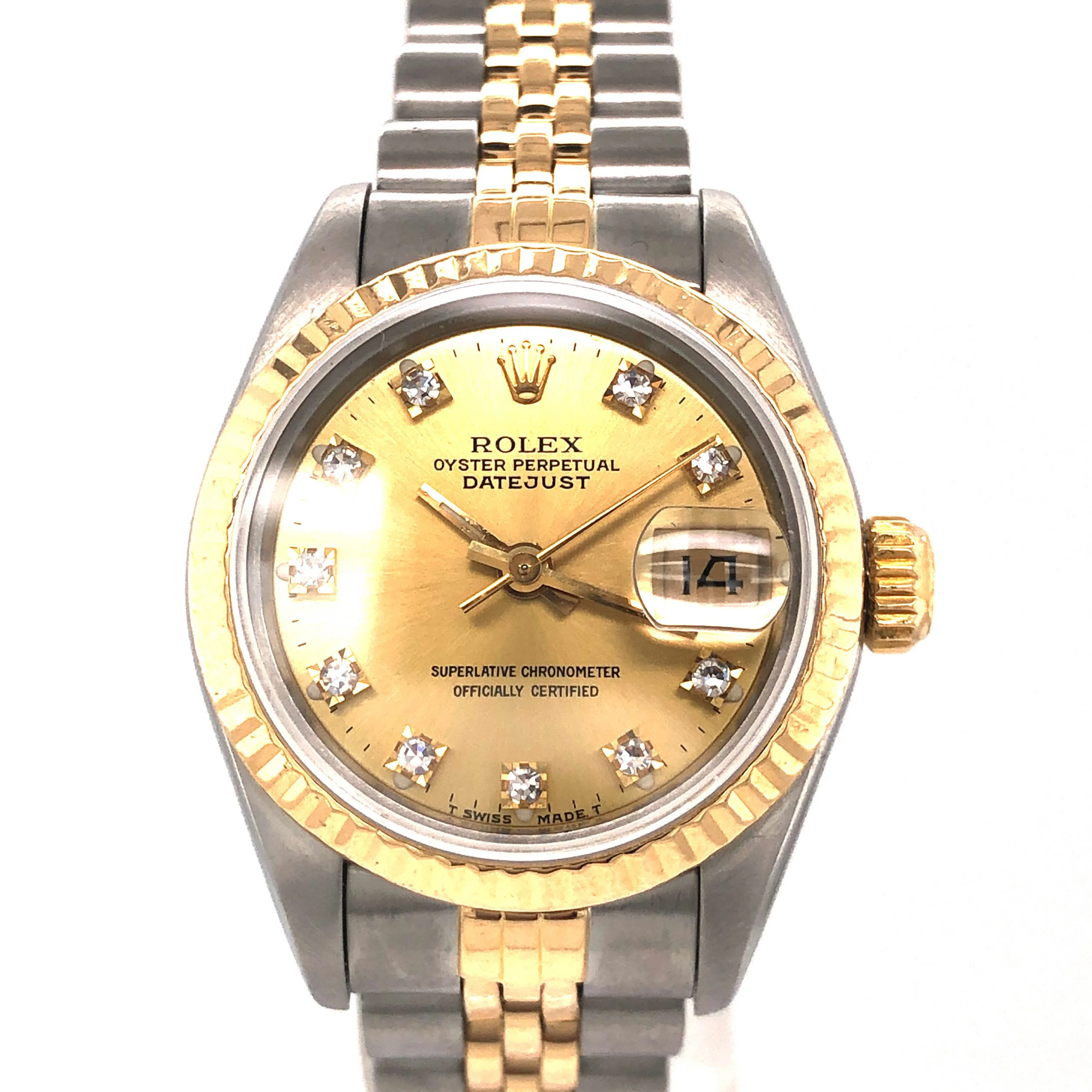 Ladies Rolex 2-Tone w/ Diamonds in 18k Yellow Gold & Stainless Steel - Image 2