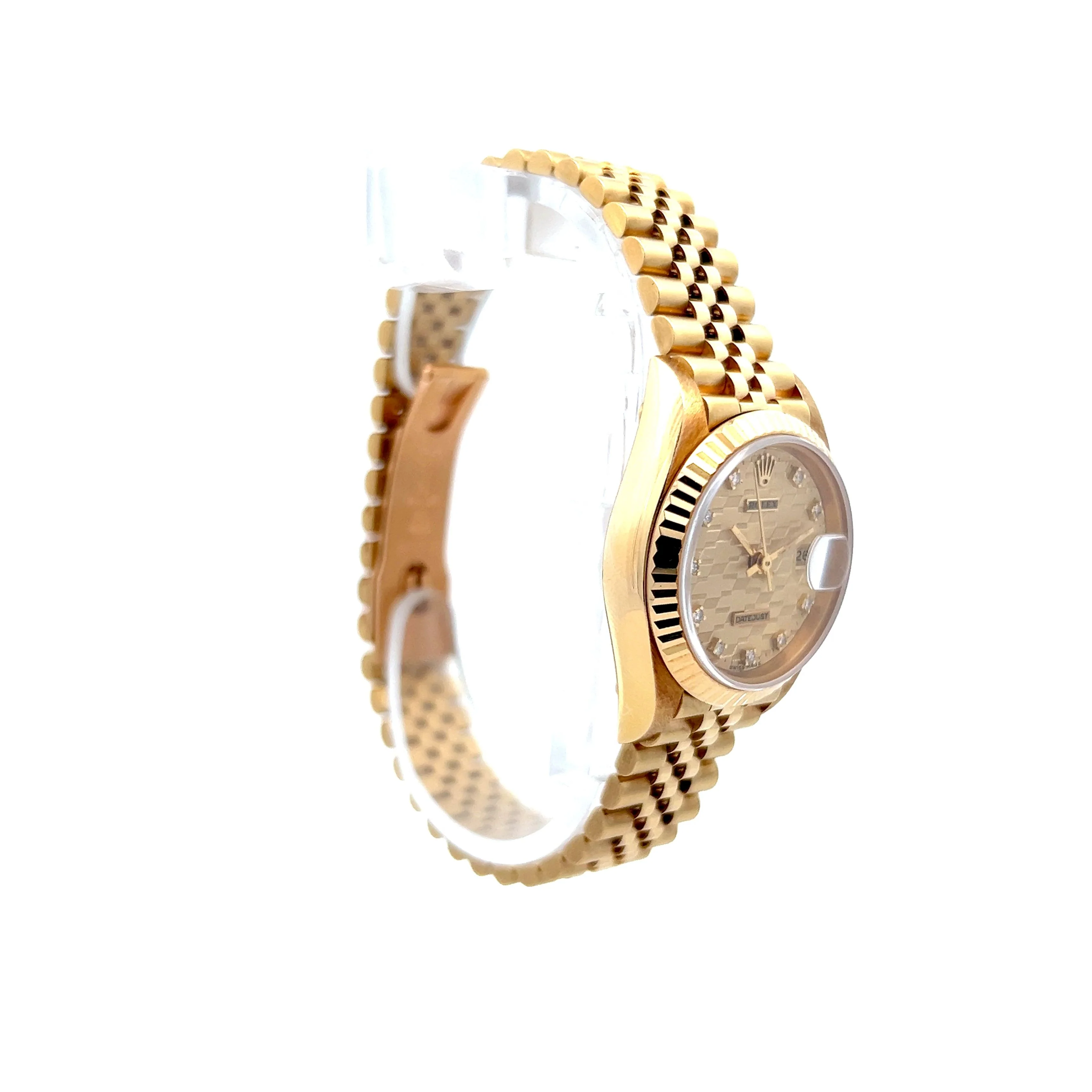 Ladies Rolex Datejust w/ Chevrolet Diamond in 18k 9586116 - Image 3