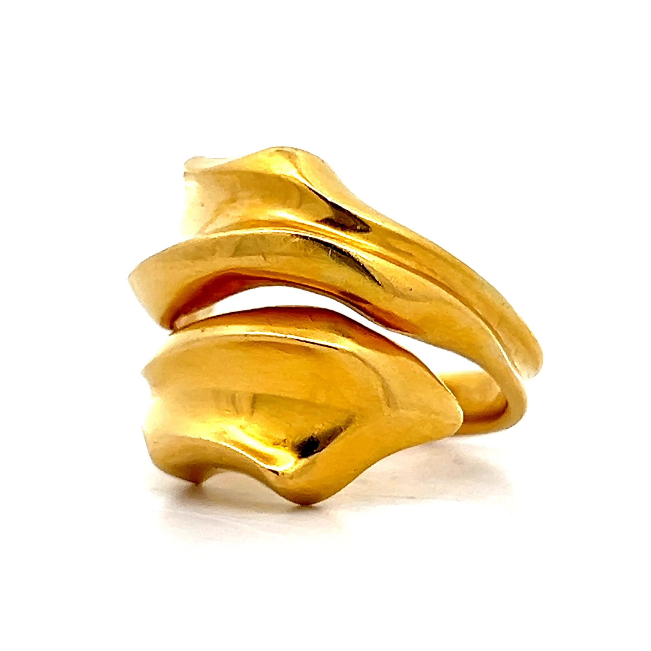 Lala Ounis Toi Et Moi Leaf Cocktail Ring in 18k - Image 2