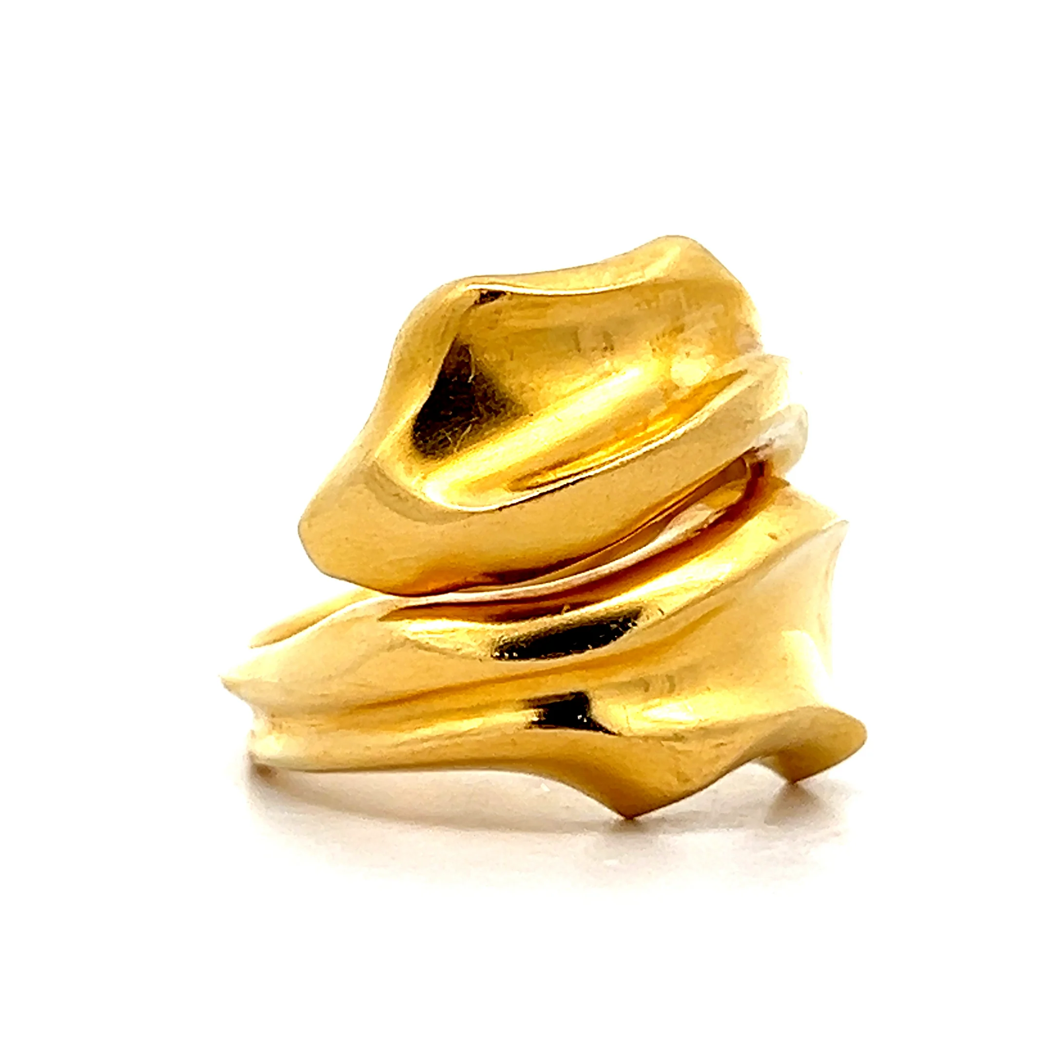 Lala Ounis Toi Et Moi Leaf Cocktail Ring in 18k - Image 3
