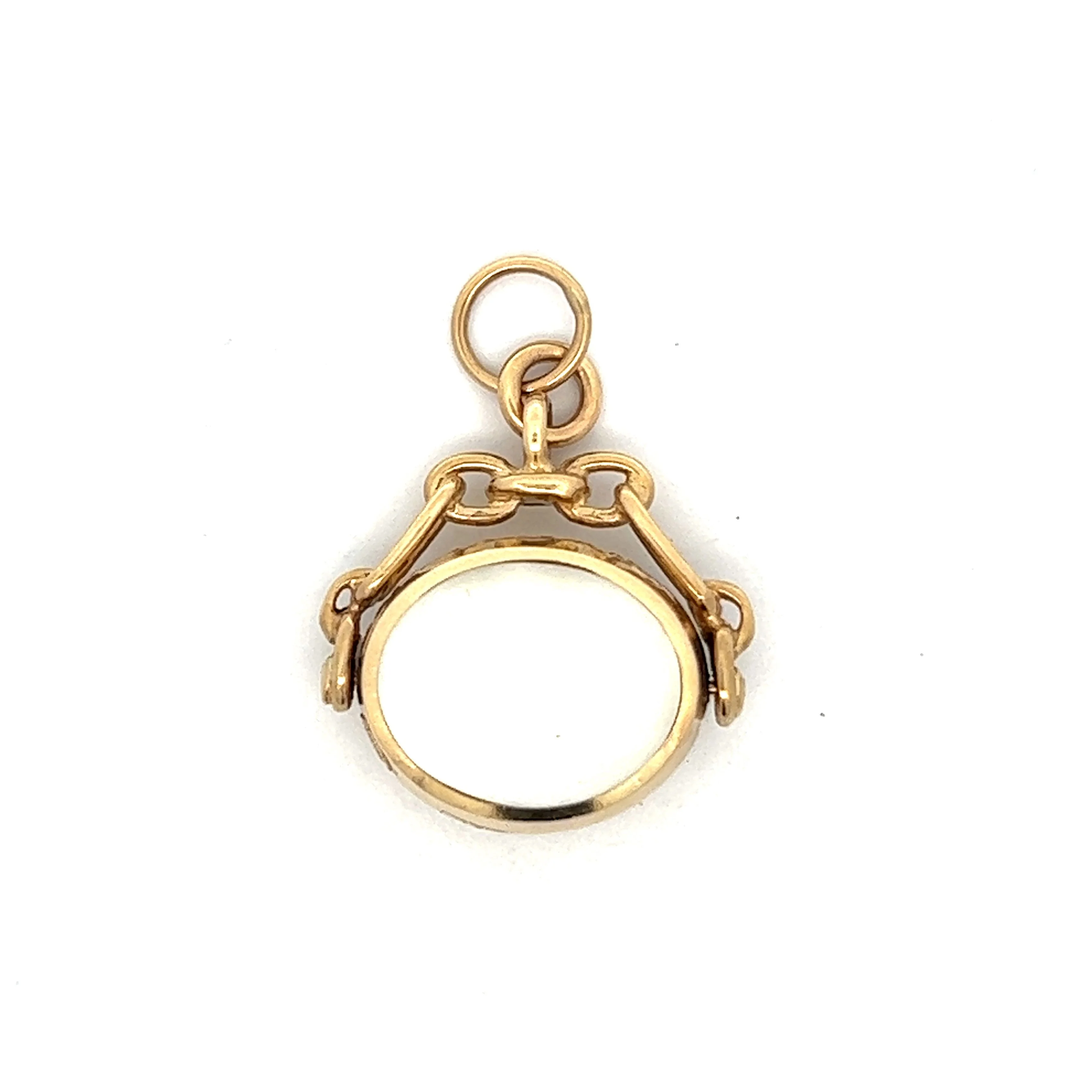 Victorian Lapis Lazuli & Mother of Pearl Pendant in Yellow Gold - Image 2
