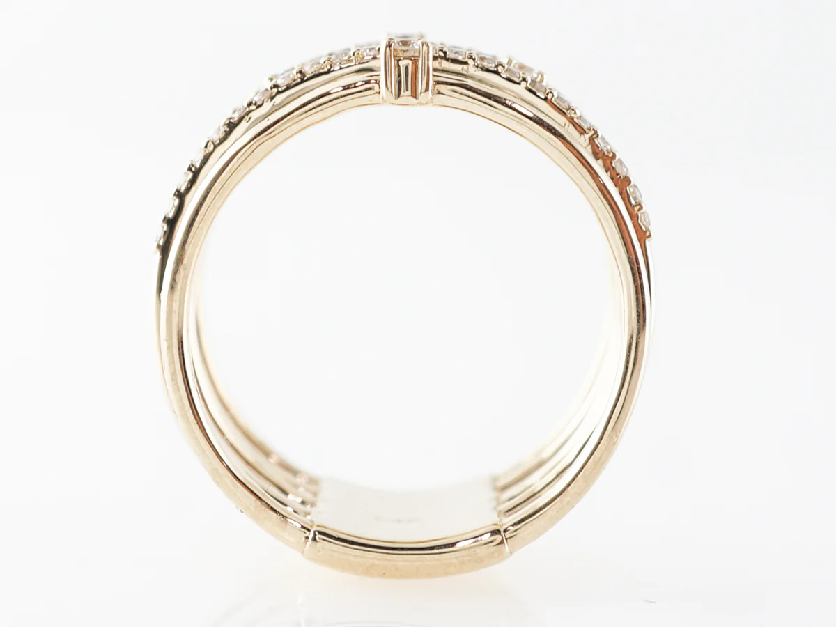Layered Diamond Stack Ring in 14k Yellow Gold - Image 4