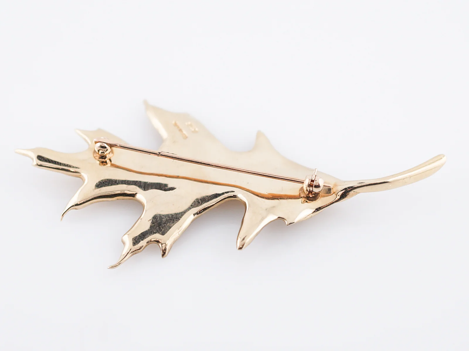 Leaf Brooch Modern Tiffany & Co in 14k Yellow Gold - Image 4