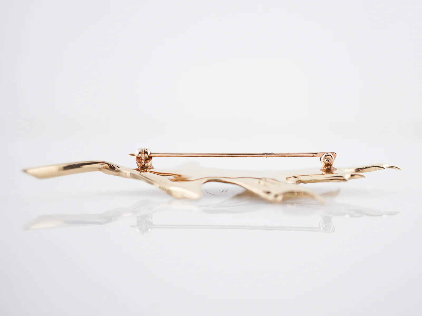 Leaf Brooch Modern Tiffany & Co in 14k Yellow Gold - Image 5