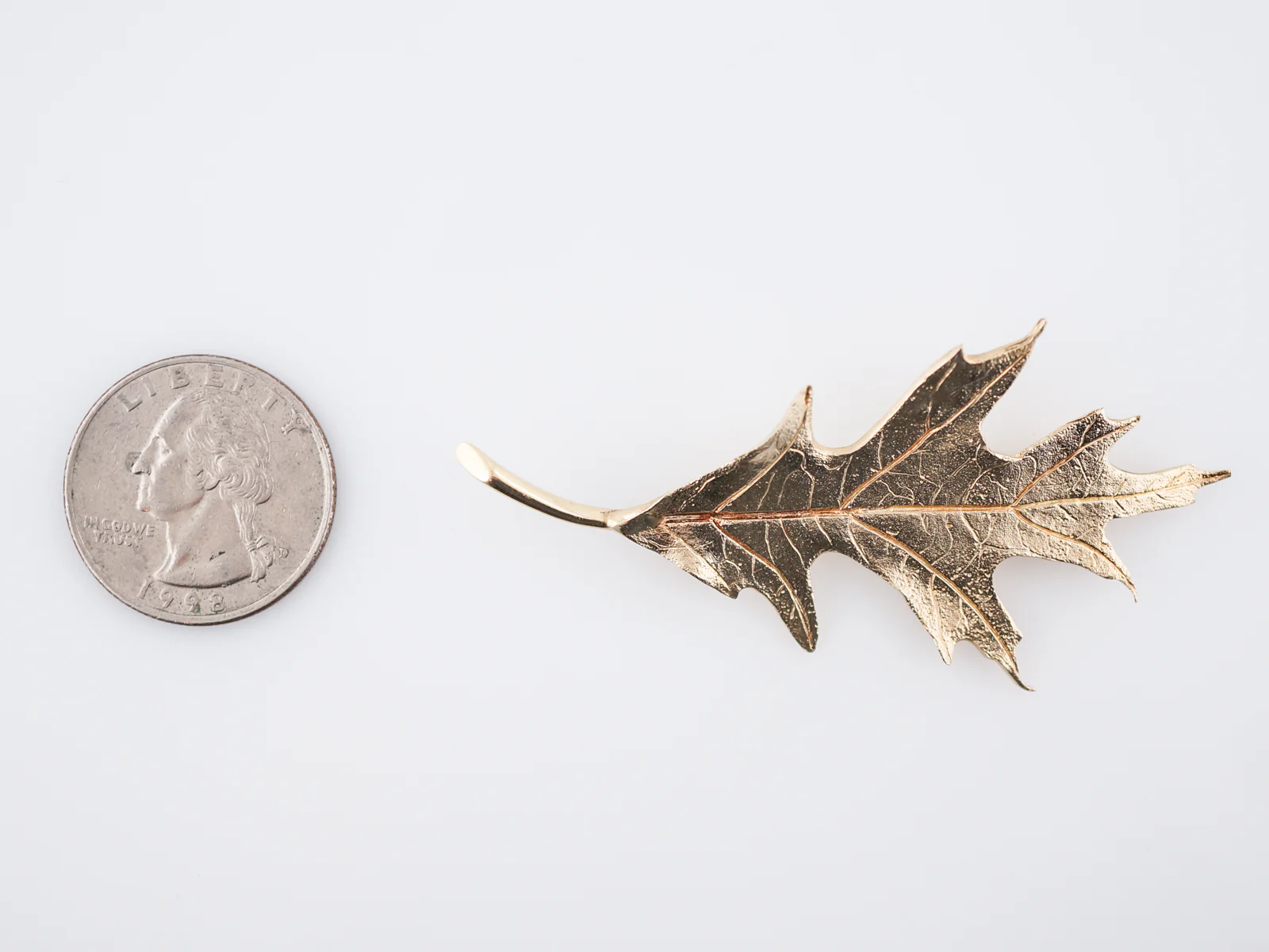 Leaf Brooch Modern Tiffany & Co in 14k Yellow Gold - Image 7