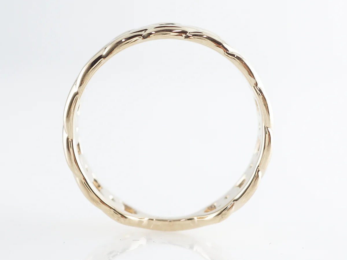 Linked Wedding Band in 14k Yellow Gold - Image 4