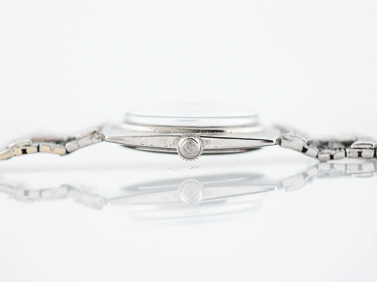 Lucien Piccard Watch Mid-Century 1.08 Transitional Cut Diamond in 14k White Gold - Image 5