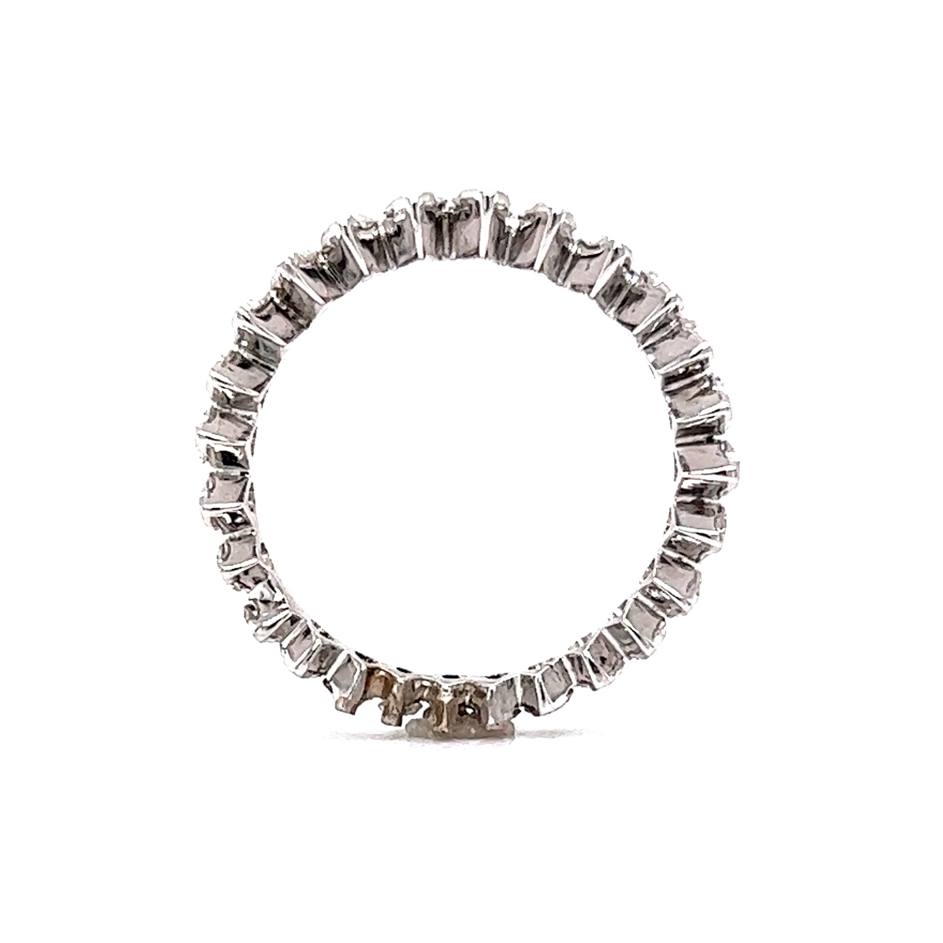 Marquise Cut Diamond Eternity Band in Platinum - Image 4