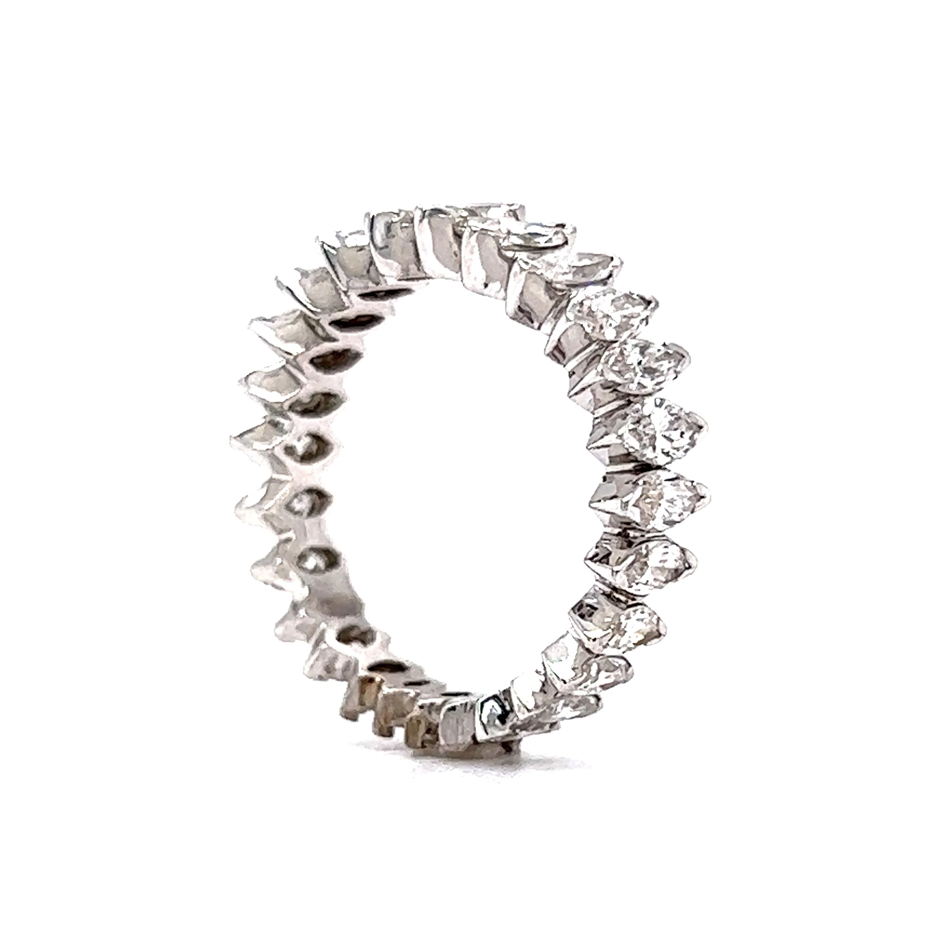 Marquise Cut Diamond Eternity Band in Platinum - Image 5