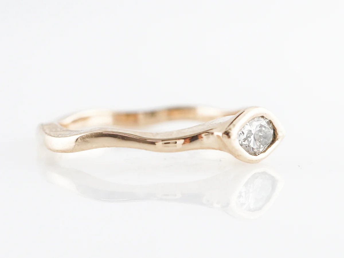 Marquise Diamond Right Hand Ring 14k Yellow Gold - Image 3