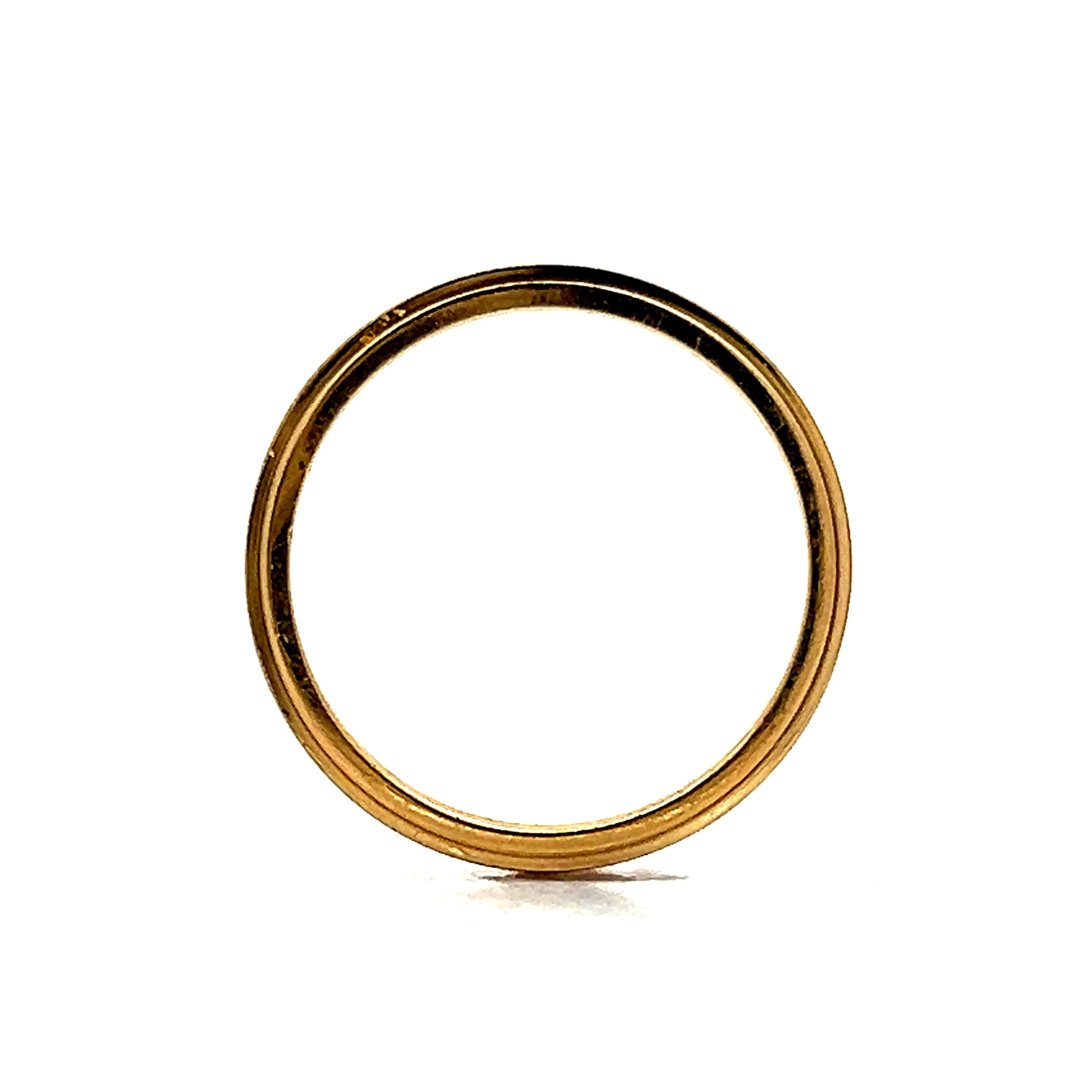 Matte Finish Stackable Band in 14k Yellow Gold - Image 4