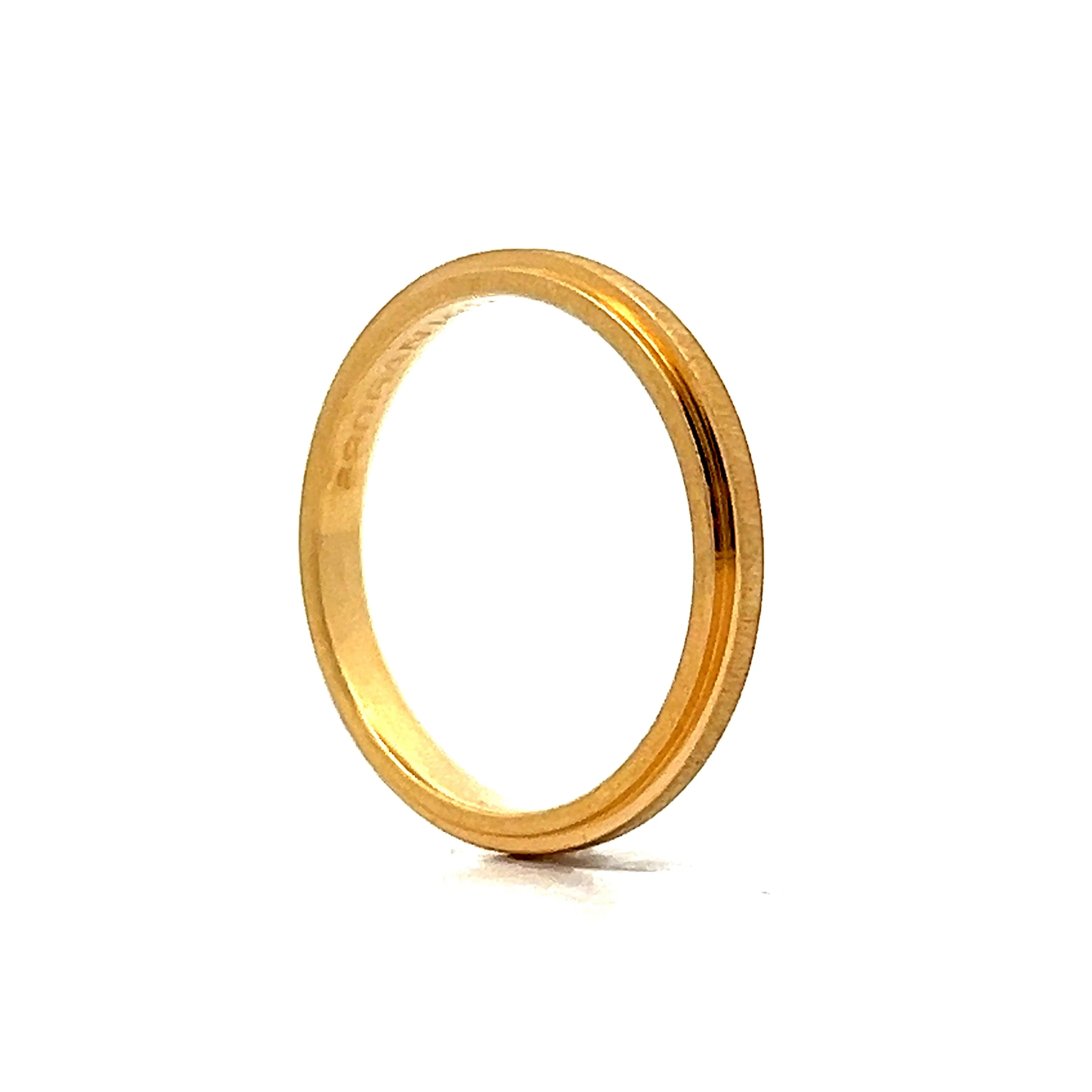 Matte Finish Stackable Band in 14k Yellow Gold - Image 5