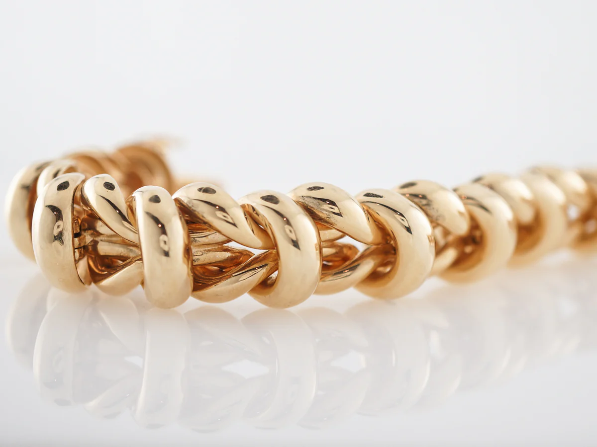 Maurice Badler Bangle Bracelet in Yellow Gold - Image 3
