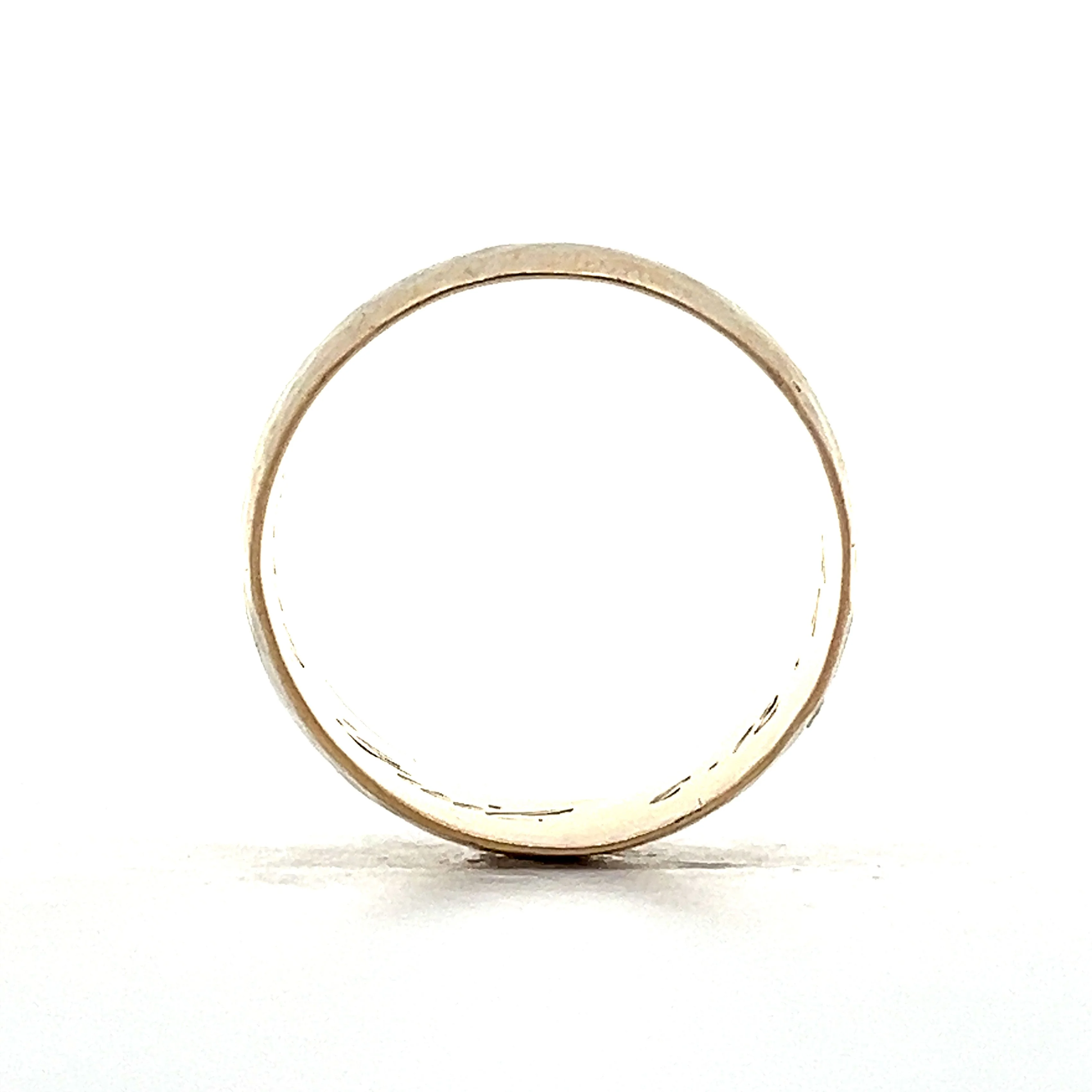 Men's 10mm Hammer Finish Band in 14k Yellow Gold - Image 4