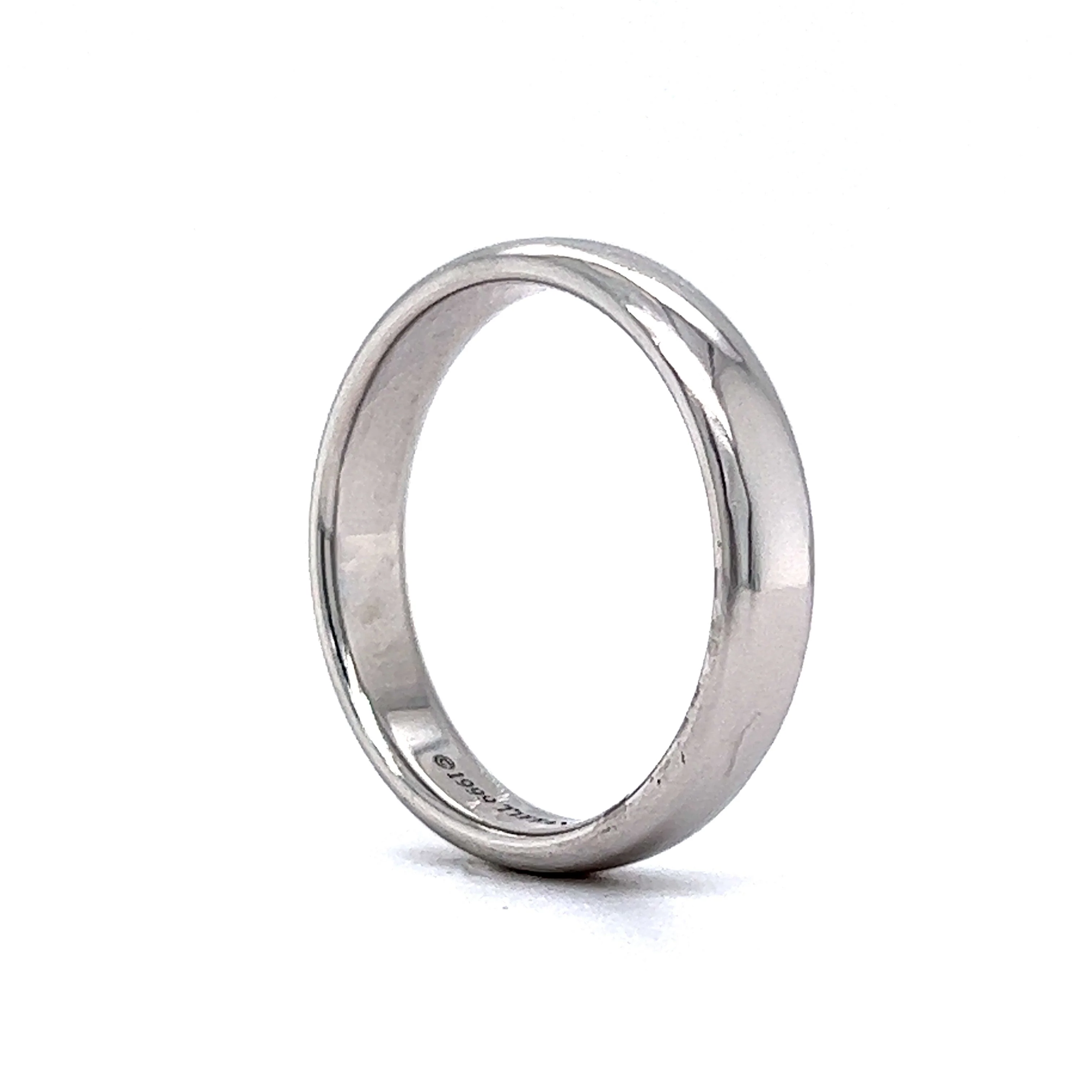 Men's 4.5mm Tiffany & Co. Wedding Band in Platinum - Image 6
