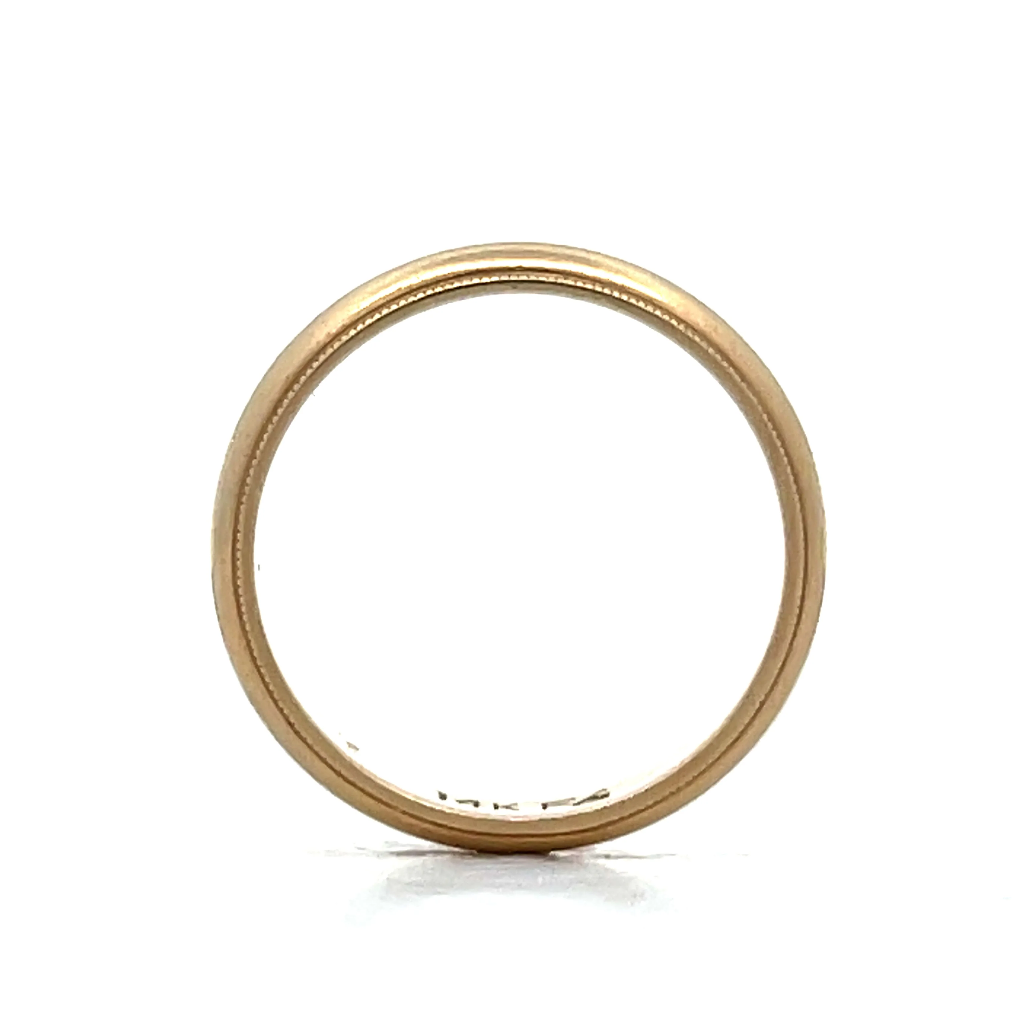 Mens 4mm Classic Wedding Band in 14k Yellow Gold - Image 4