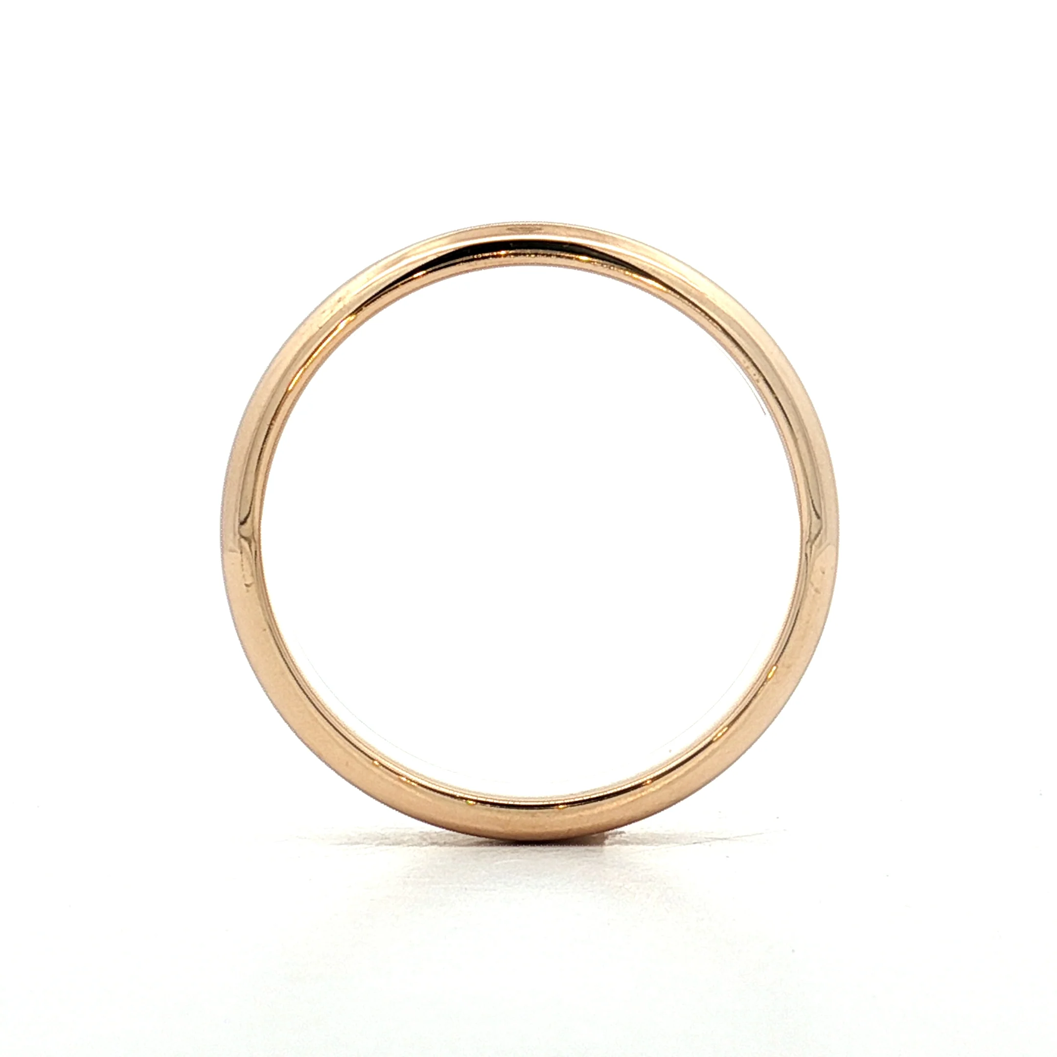 Mens 5mm Beveled Edge Wedding Band 14k - Image 4