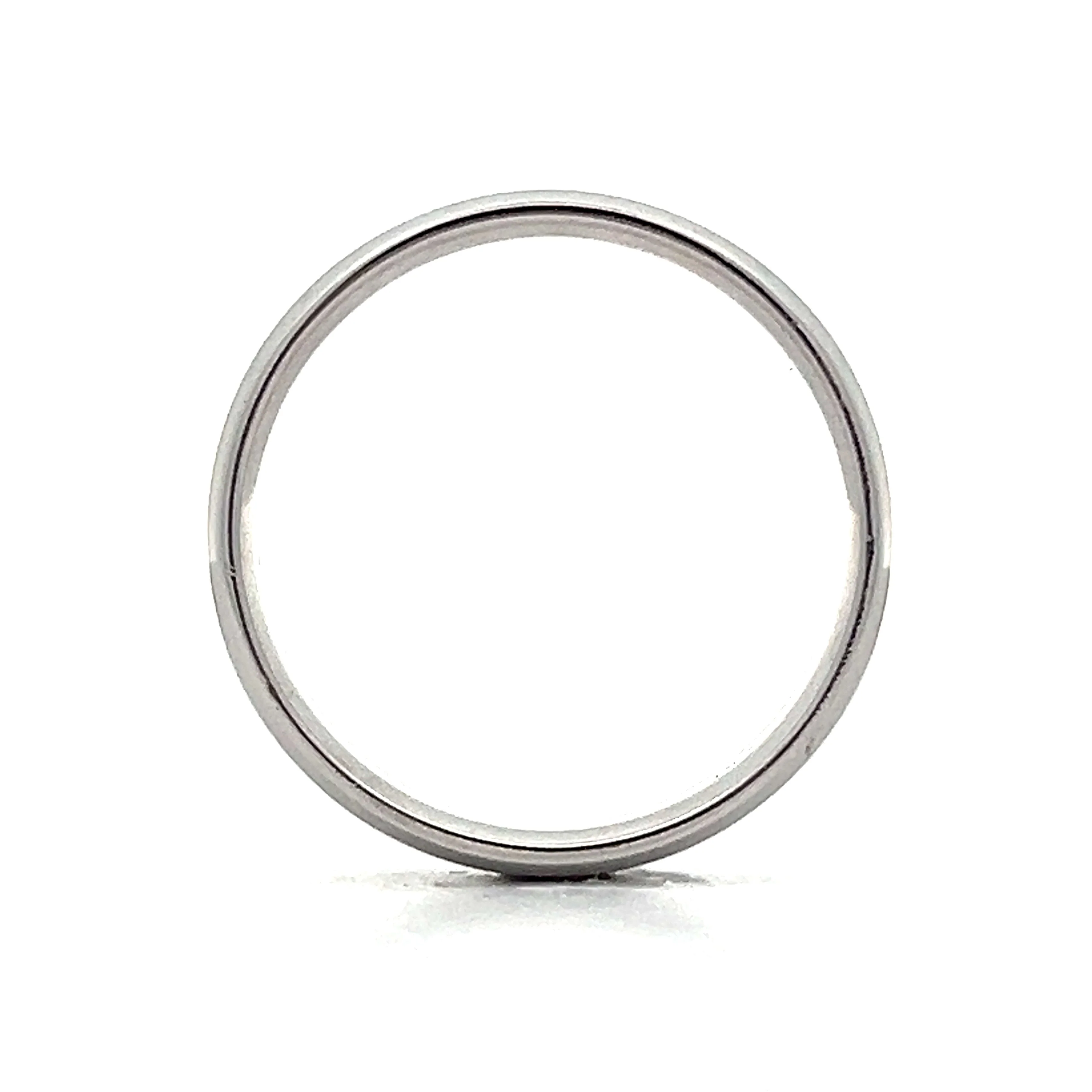 Mens 5mm Beveled Edge Wedding Band in 14k - Image 4